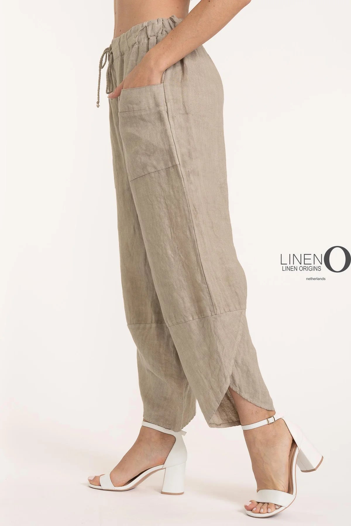 French Linen Pant PT841-148 Natural - LINEN O