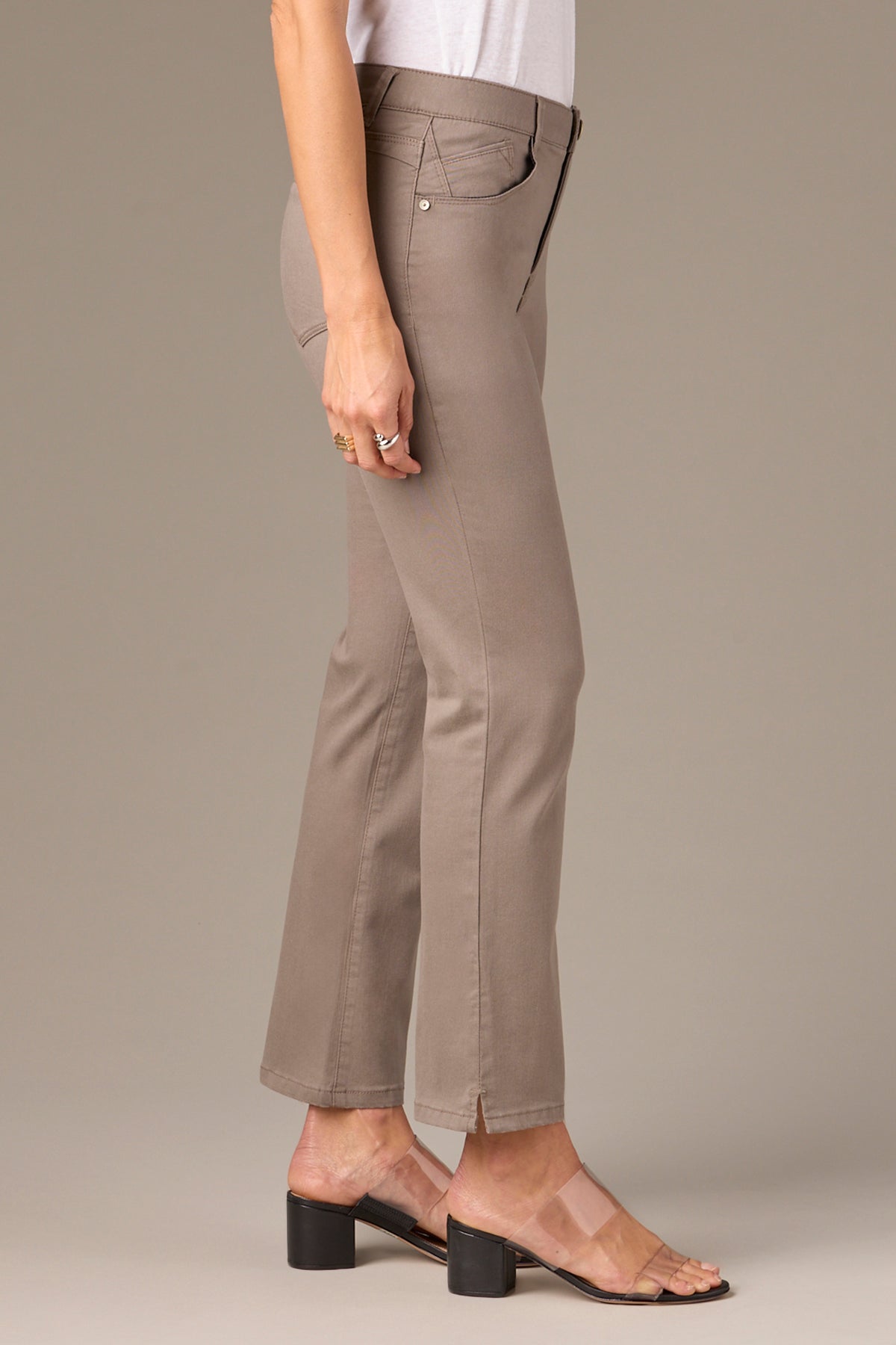 Hi-Rise Straight Leg Slit Pant P1009VMX2 BROL - Wit & Wisdom