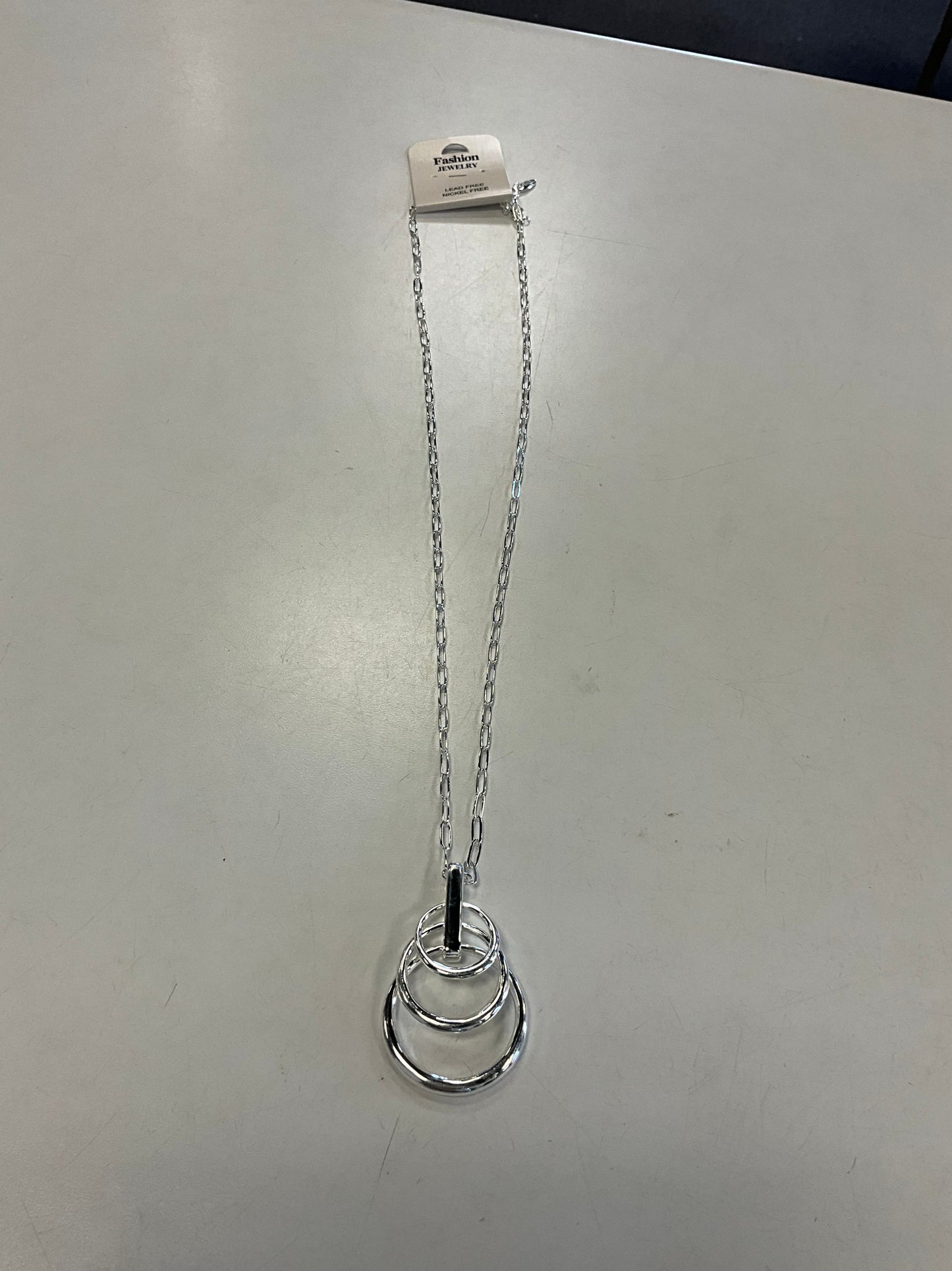 Ava 3 Silver Necklace - Elise Accessories
