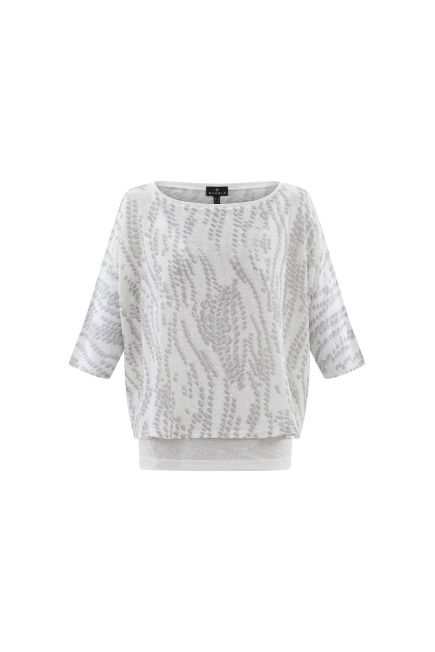 Top with tank top 7850 MARBLE