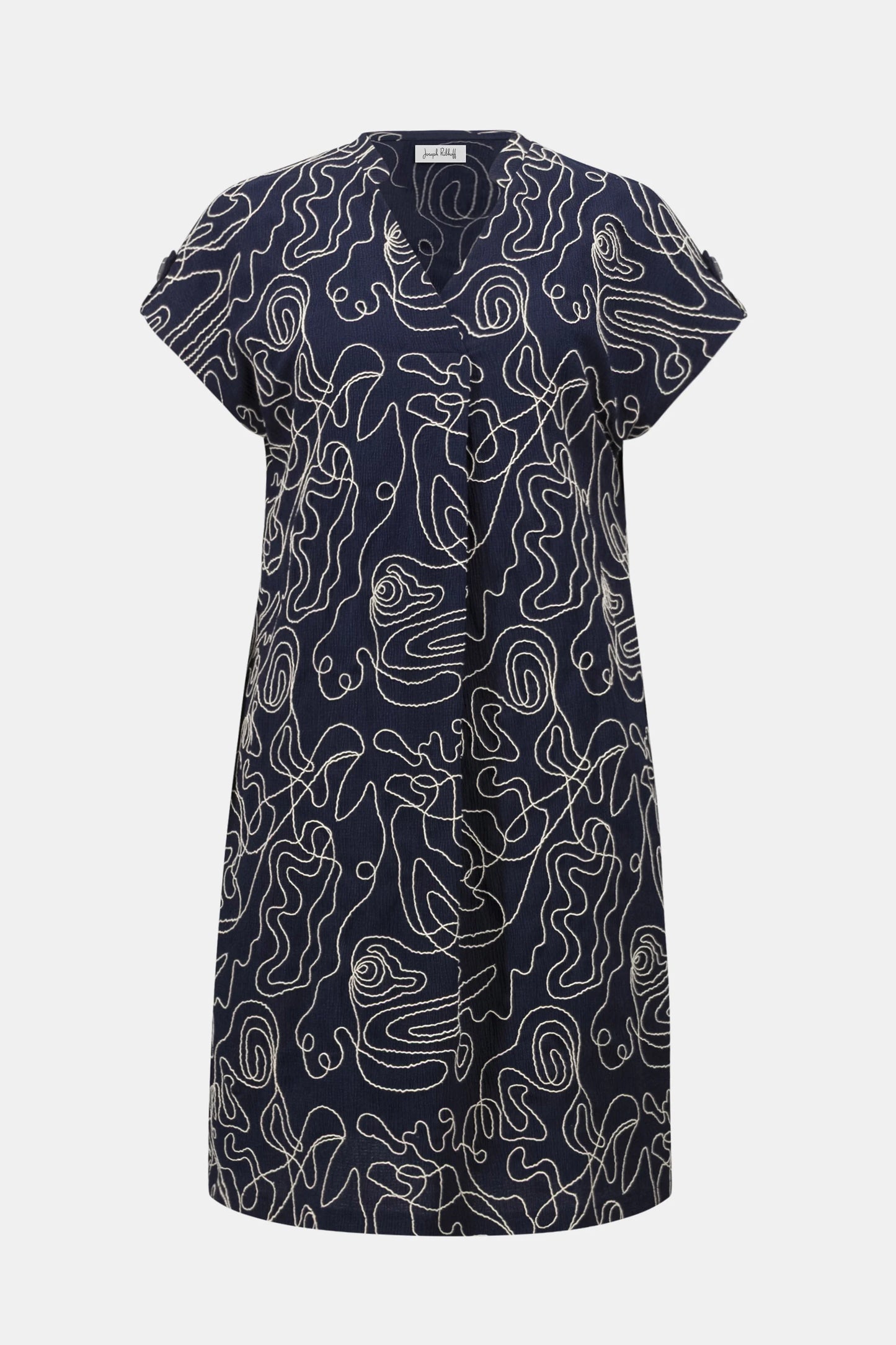 Novelty Abstract Print Trapeze Dress 262170 - Joseph Ribkoff
