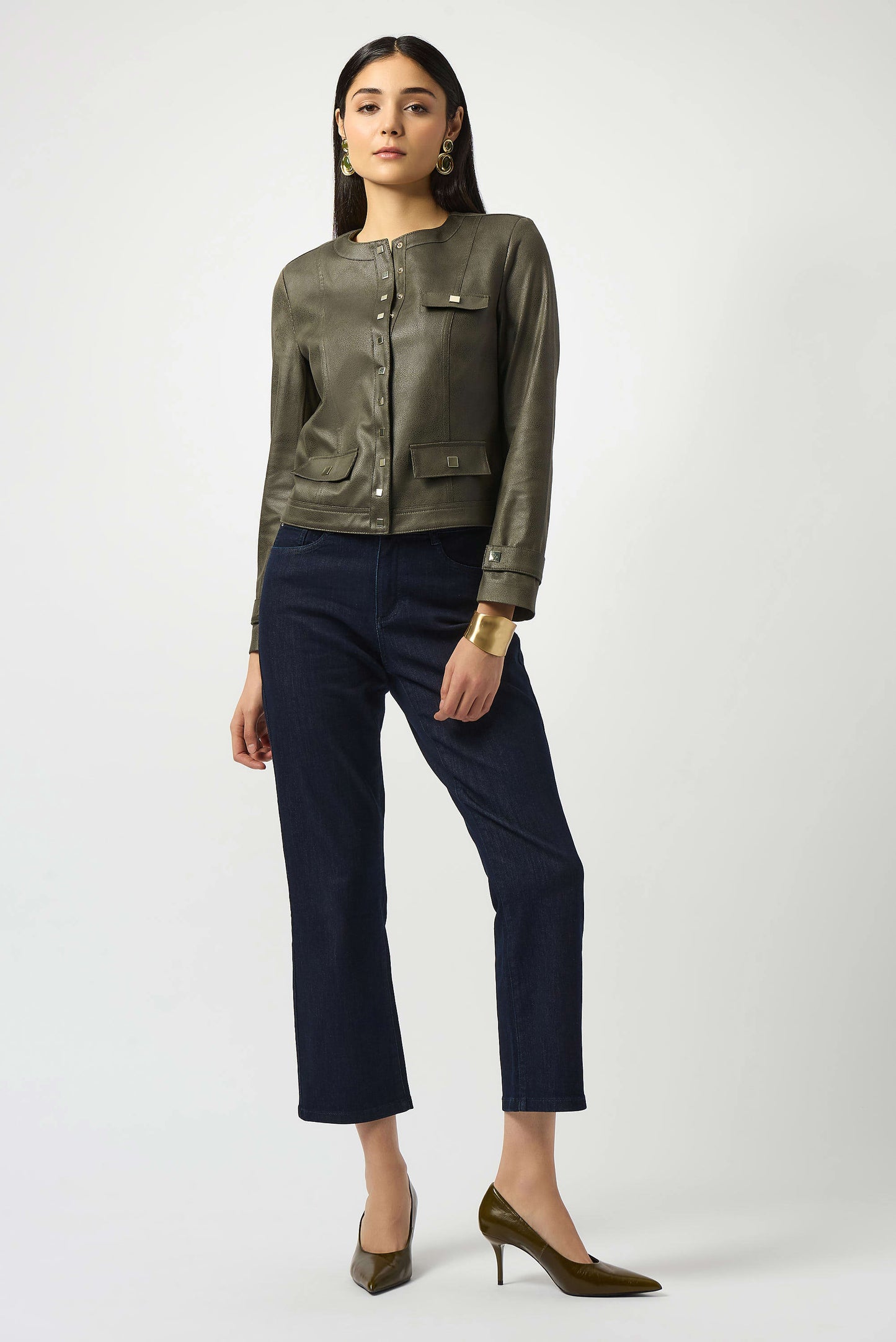 Margot | Classic Straight Leg Stretch Jeans 252926F25 - Joseph Ribkoff