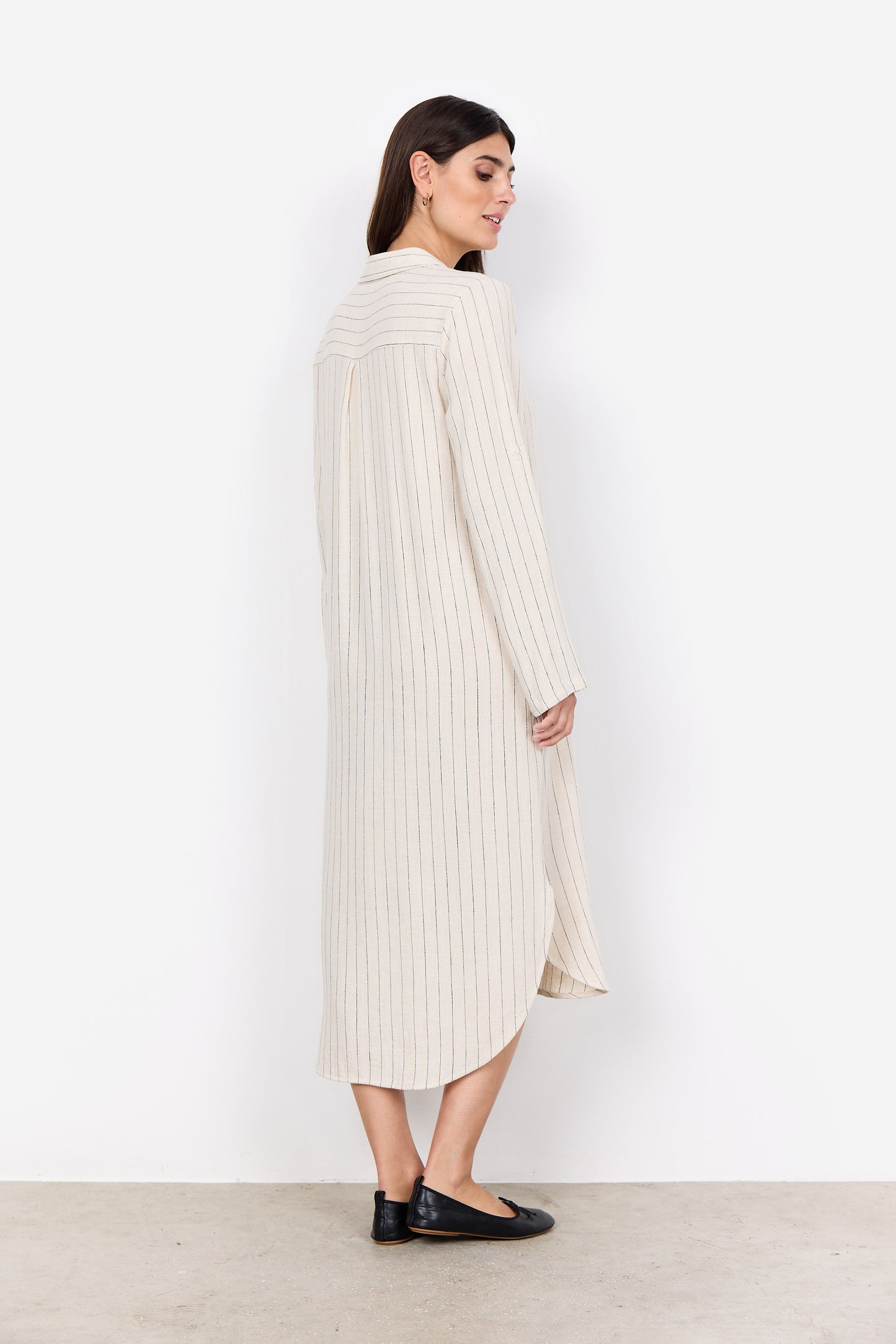 Woven Linen Blend Dress Poula 4 41090-40 - Soya Concept