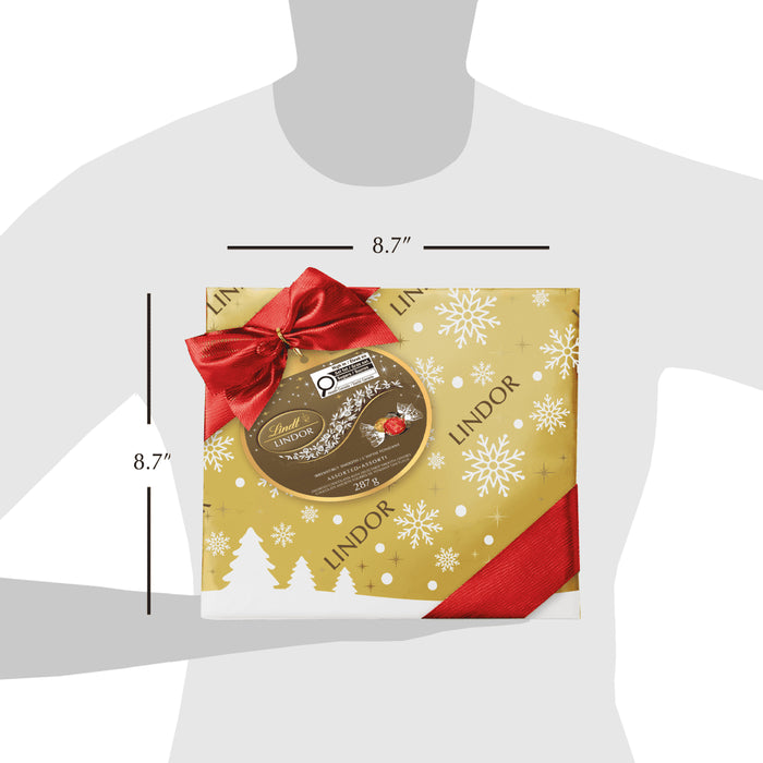 Lindt LINDOR Assorted Chocolate Truffles Gift Box, 287g