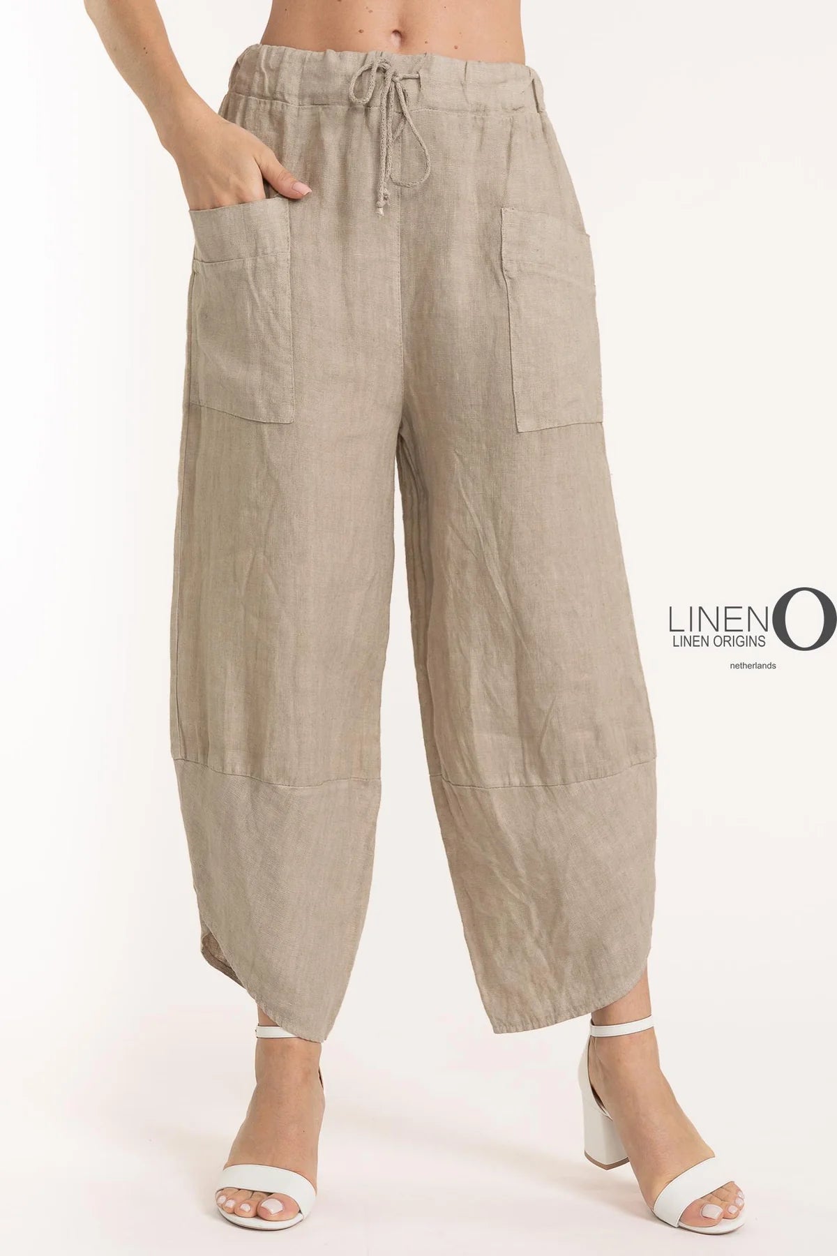 French Linen Pant PT841-148 Natural - LINEN O