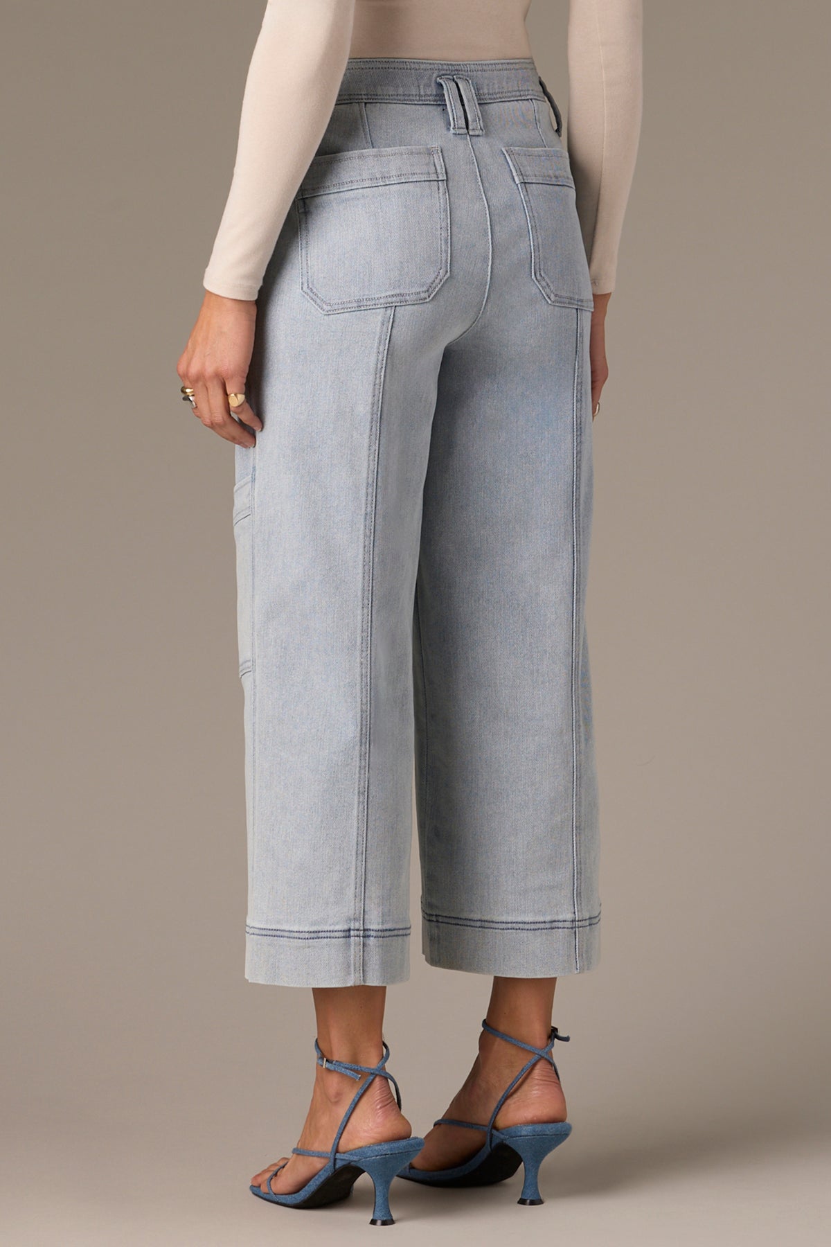 Skyrise Double Bottom Wide Leg Jeans P82829WH8 LB - Wit & Wisdom