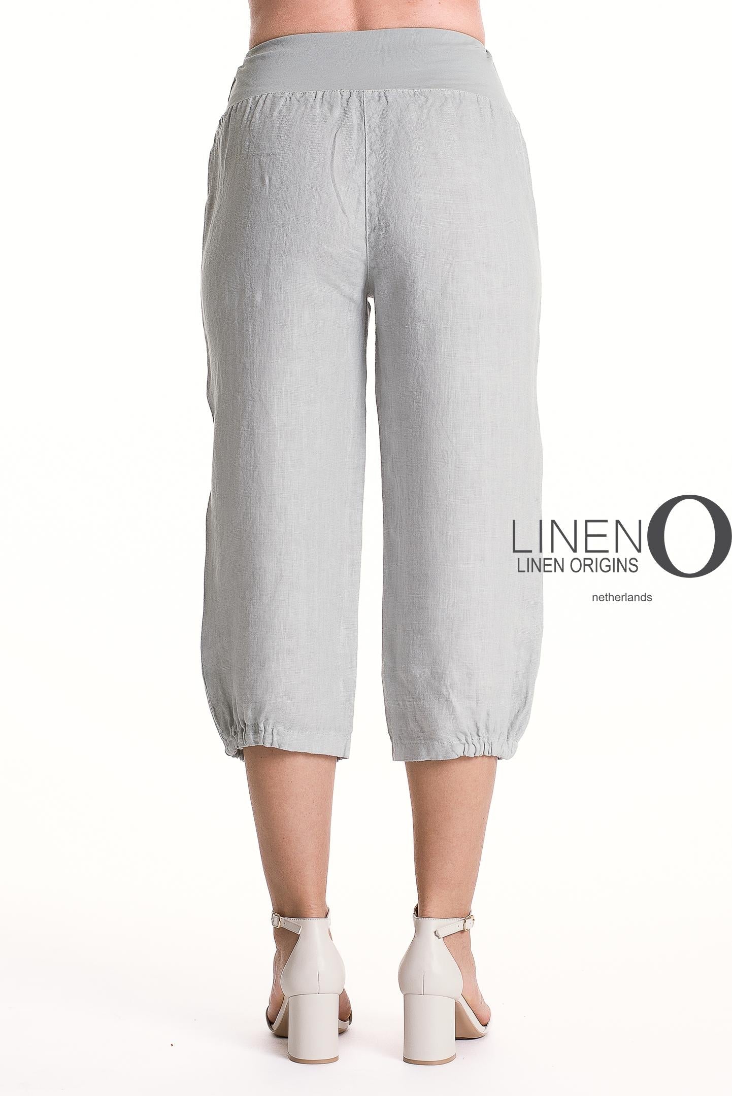 French Linen Capri PT878-152 Grigio Chiaro - LINEN O