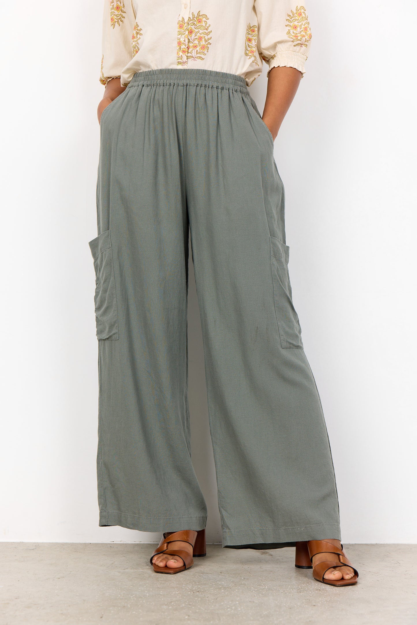 Linen Blend Pant Ina 64-C 41024-40 - Soya Concept