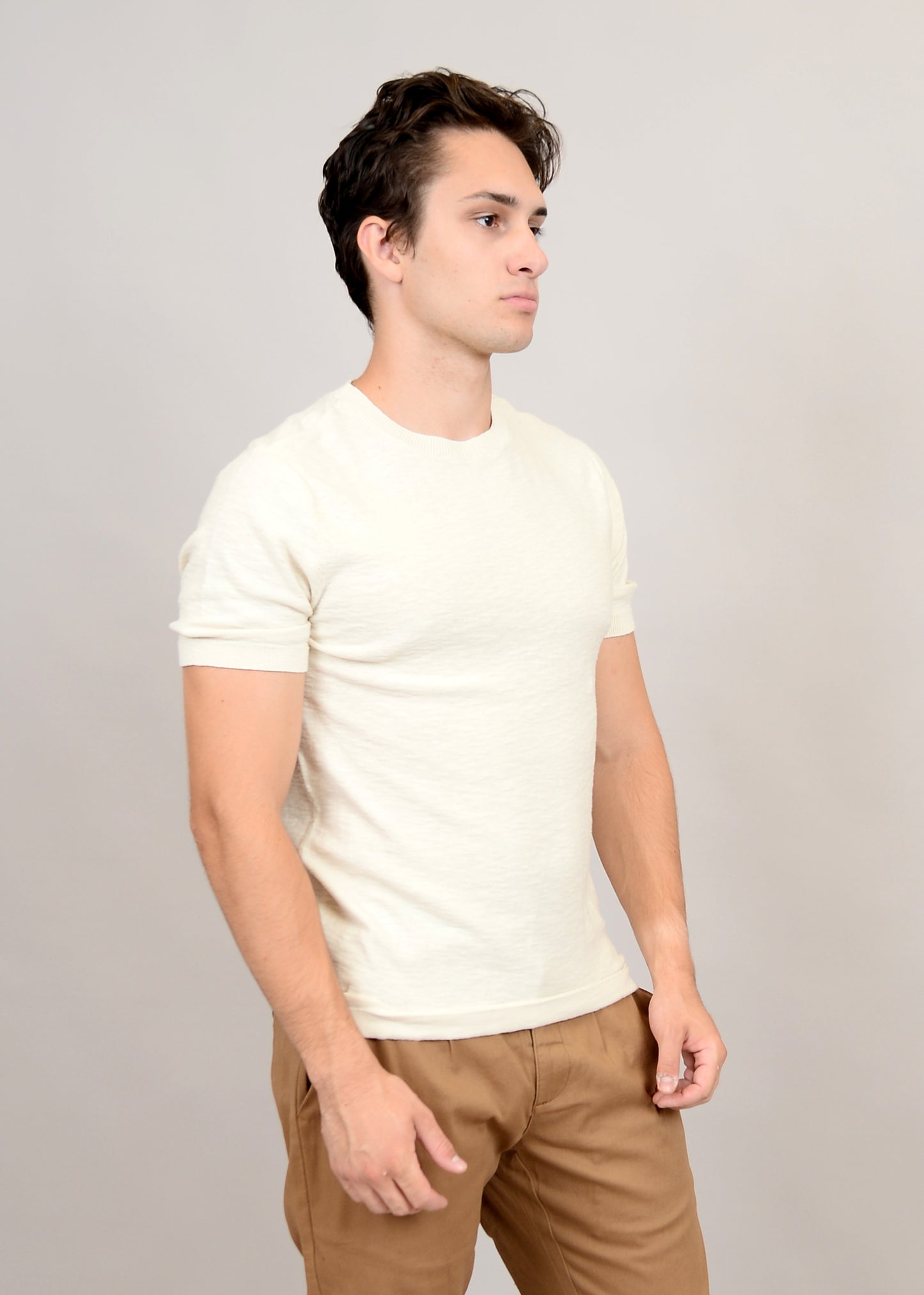 Crew Neck Short Sleeve 56MS369S - HEDGE