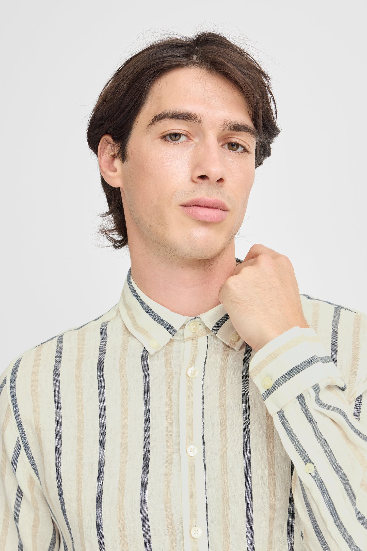 Button Linen Cotton Shirt 20505463 - CASUAL FRIDAYS