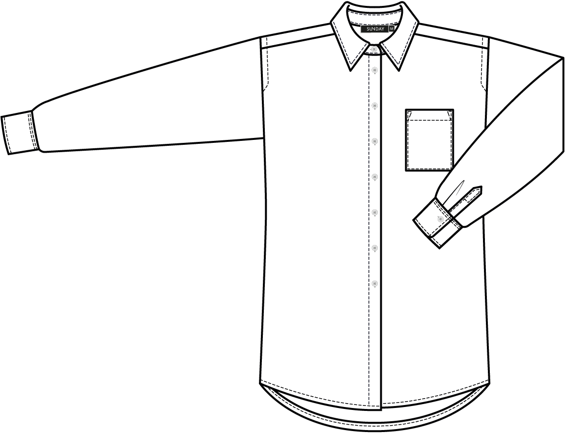 Button Shirt 6795 - SUNDAY