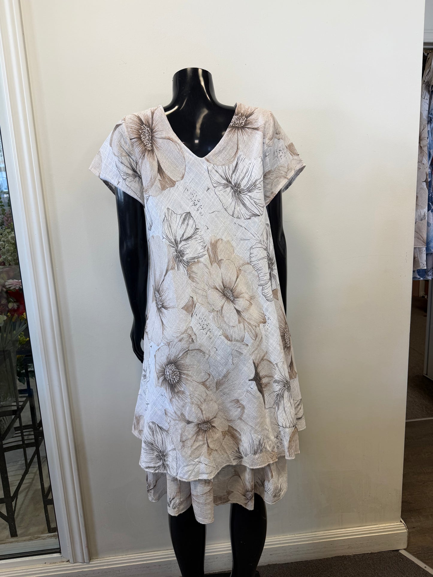 Dress 6859 Beige - Bella Amore