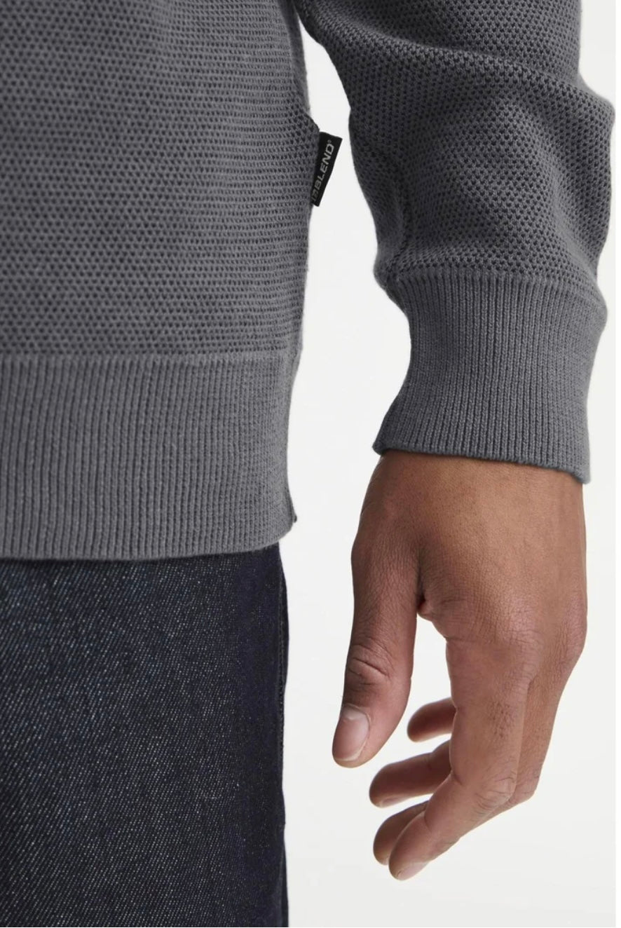 BHBAAL HALF-ZIP KNIT blend -20720124