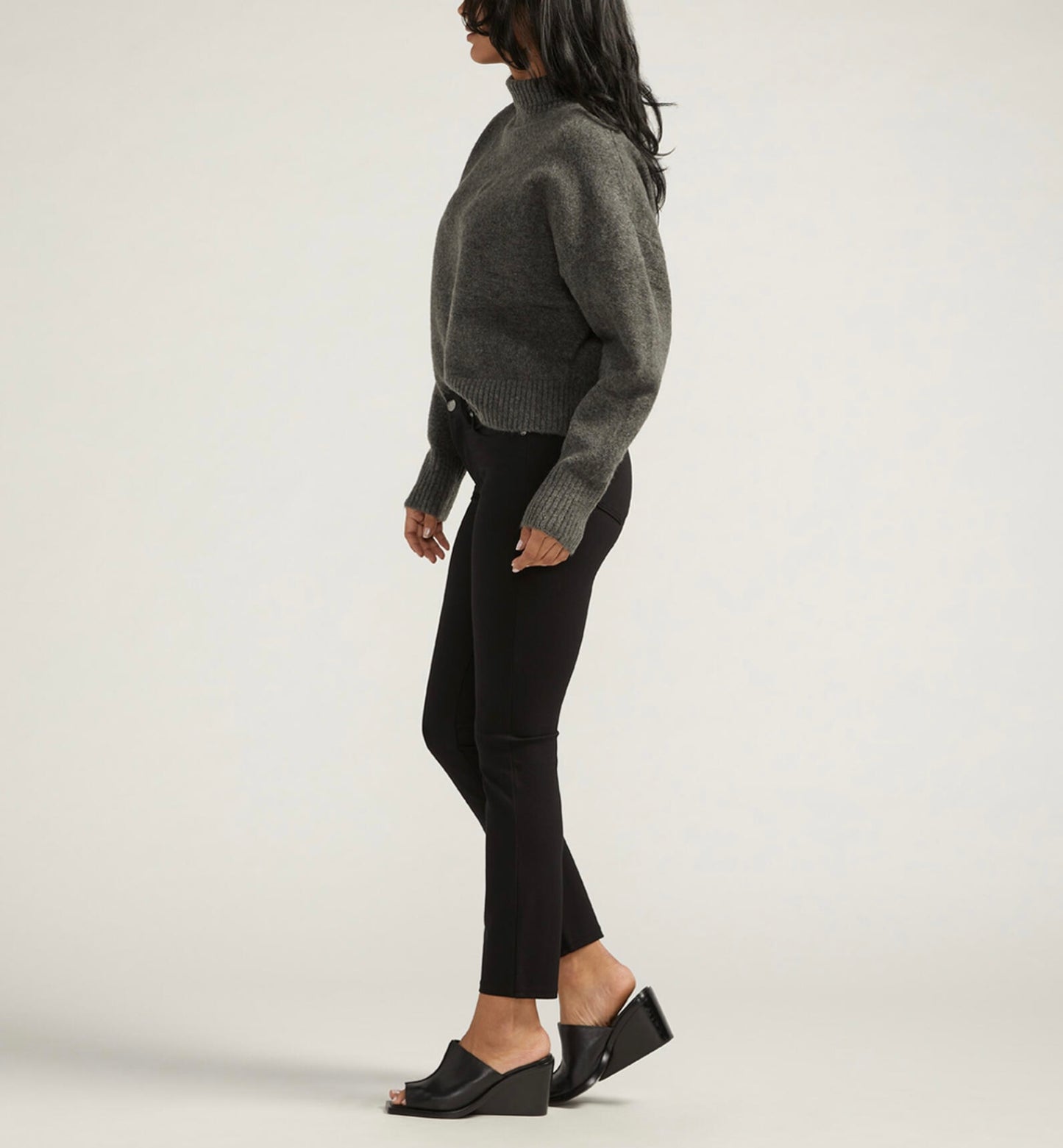 Cassie Mid Ris Slim Straight Ponte Pant - JAG