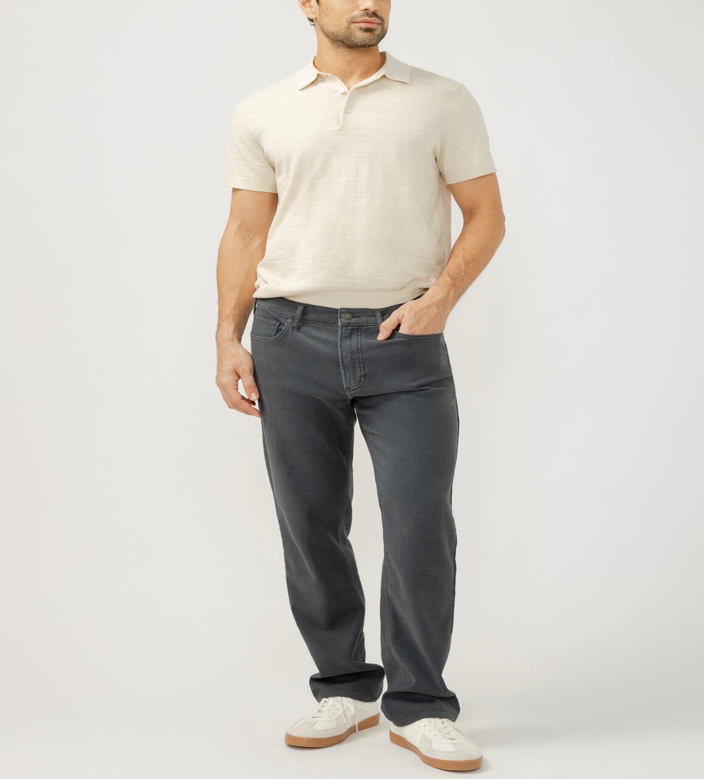 Grayson Classic Fit Straight Leg Knit Flex Jeans M23425KTS668