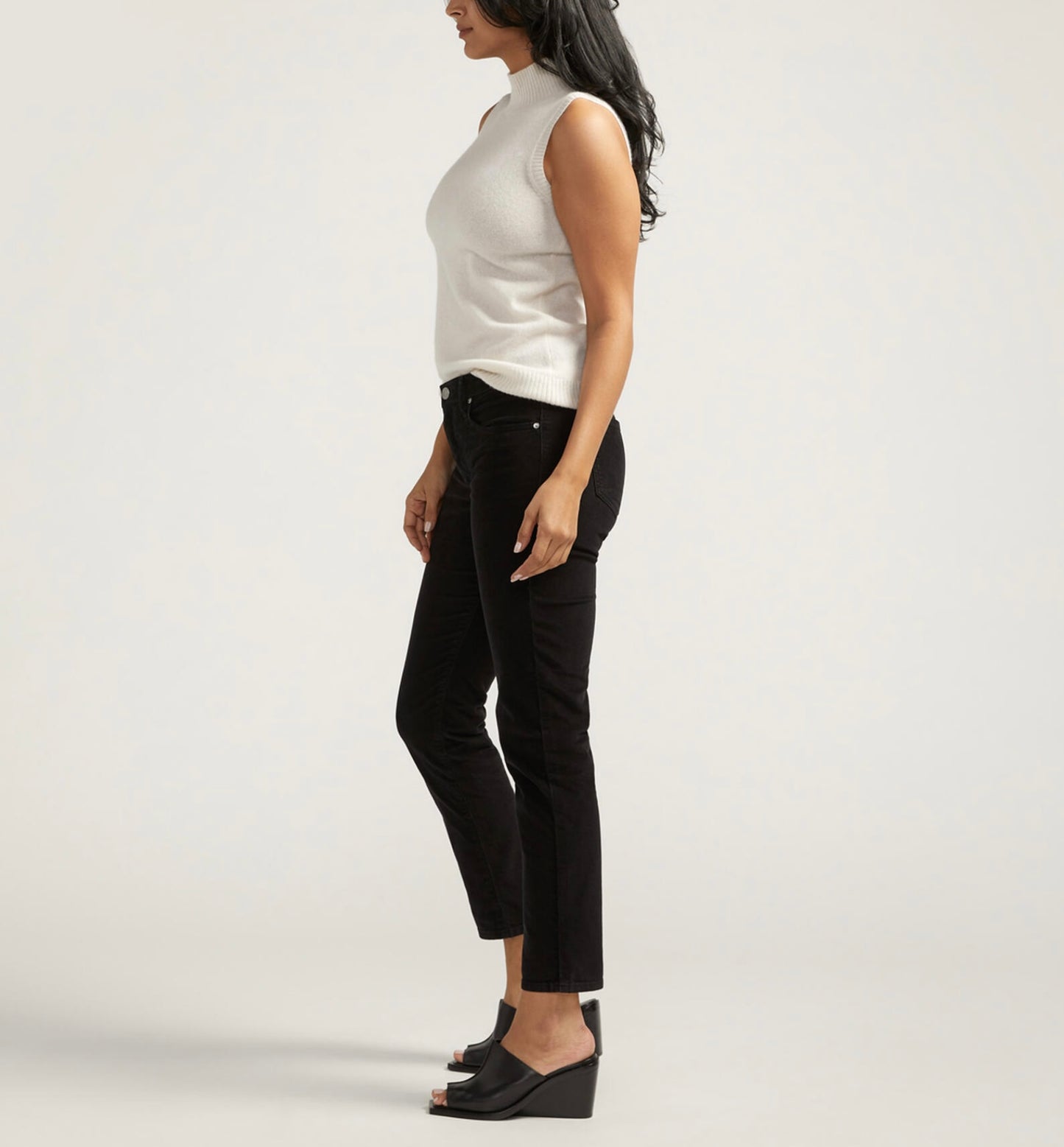Cassie Mid Rise Slim Straight Leg Pants Corduroy J2940VSC624