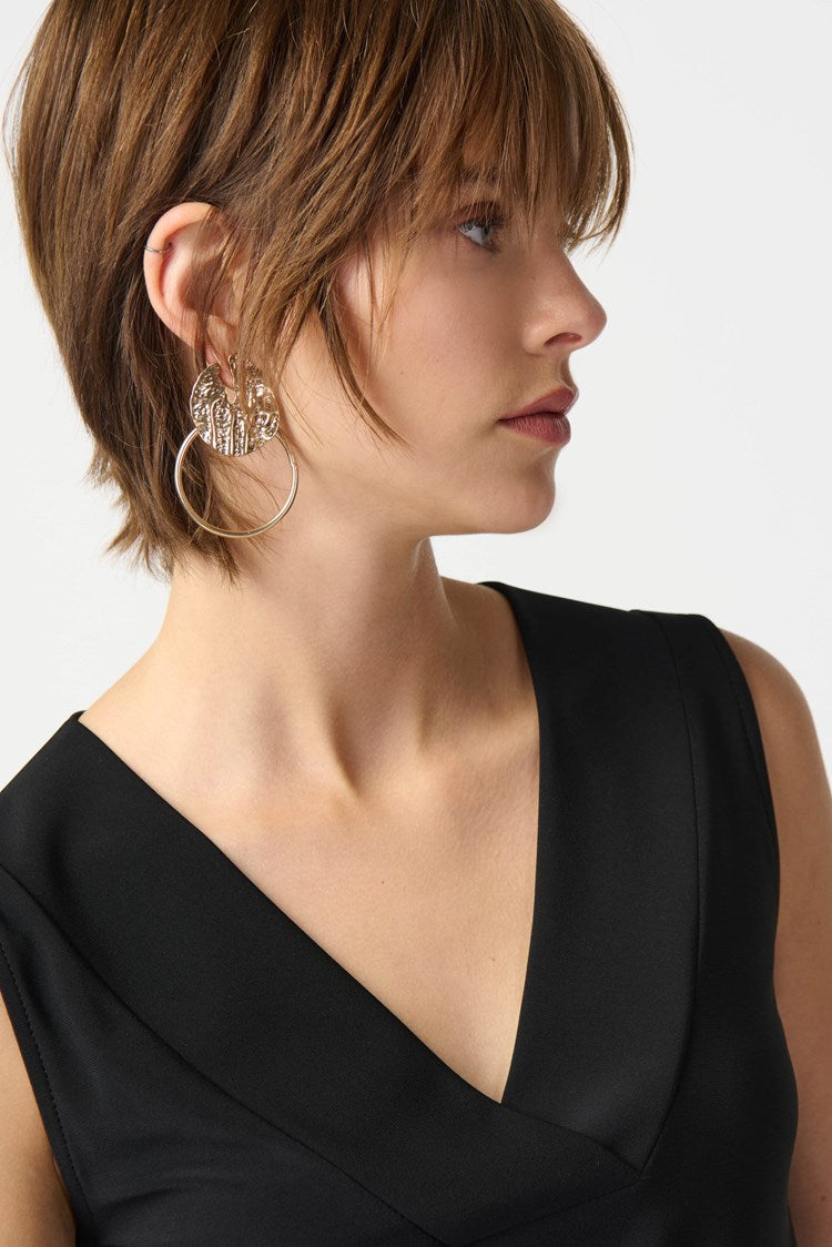 Silky Knit Sleeveless Top 241239 - Joseph Ribkoff - Black