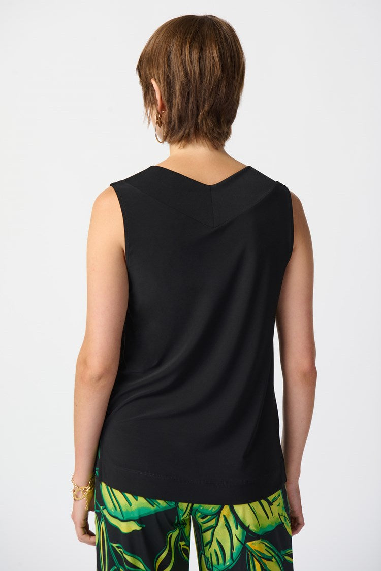 Silky Knit Sleeveless Top 241239 - Joseph Ribkoff - Black