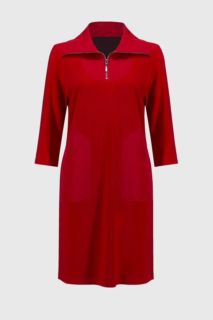 SIlky Knit And Memory Straight Dress 244045 - Joseph Ribkoff
