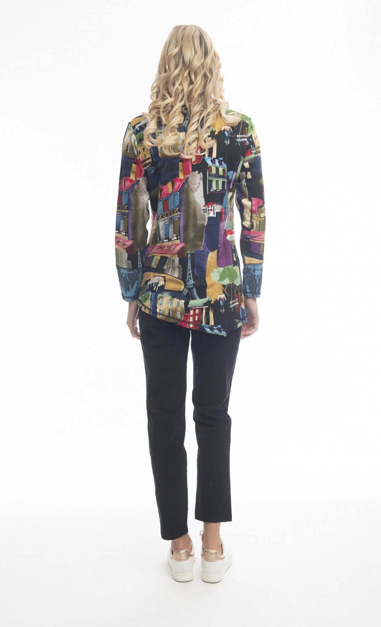 Madam Butterfly Asymmetric Tunic with Cowl Neck Style: 22946 - Joseph Ribkoff