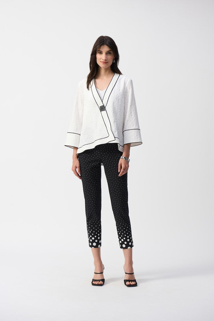 Millennium Dot Print Straight Pants 251223 Joseph Ribkoff