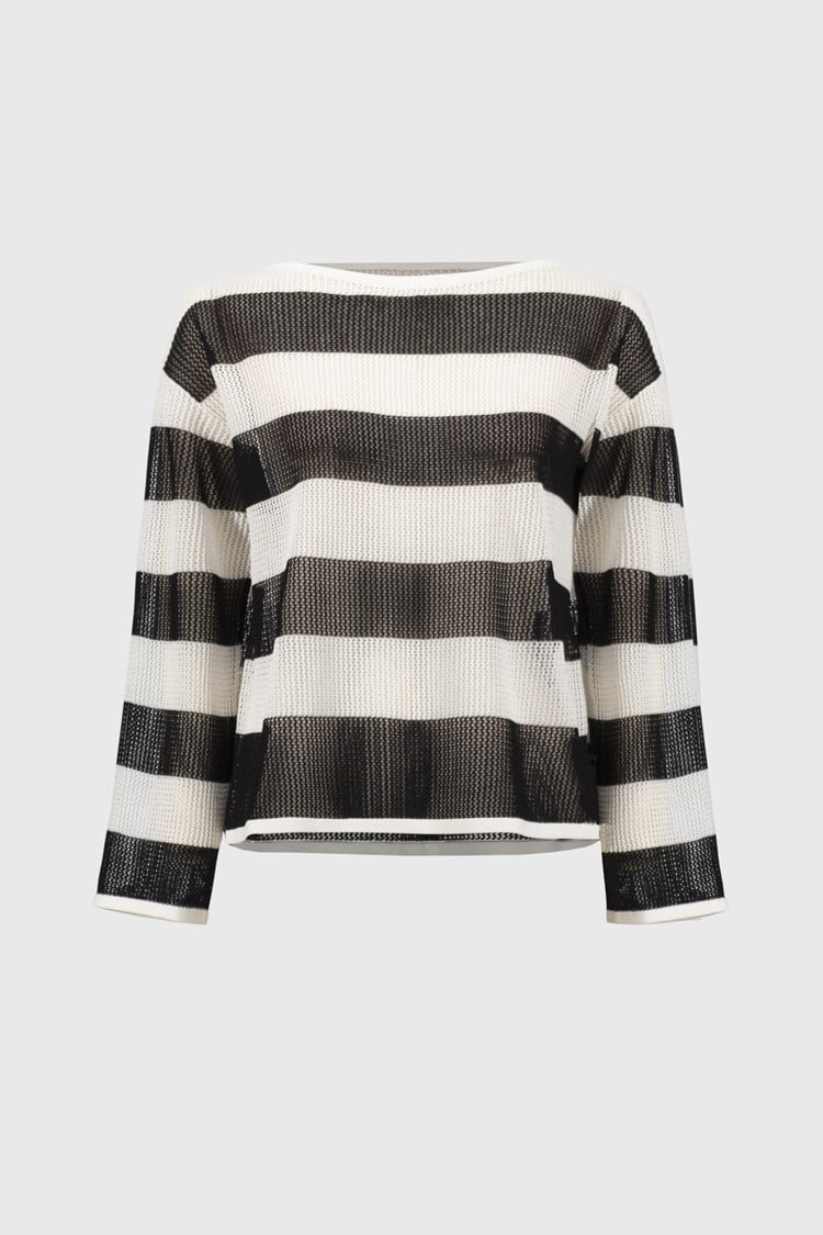 Striped Sweater Knit Pullover 251922 Joseph Ribkoff