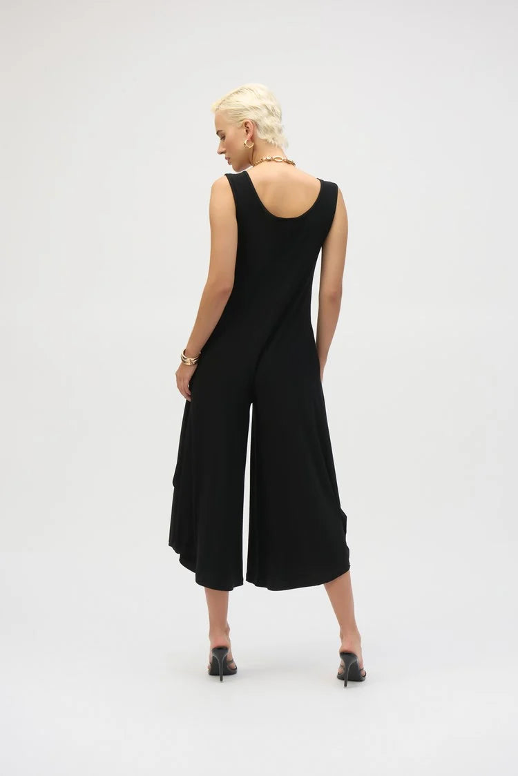 Silky Knit Wide-Leg Sleeveless Jumpsuit 252056 - Joseph Ribkoff