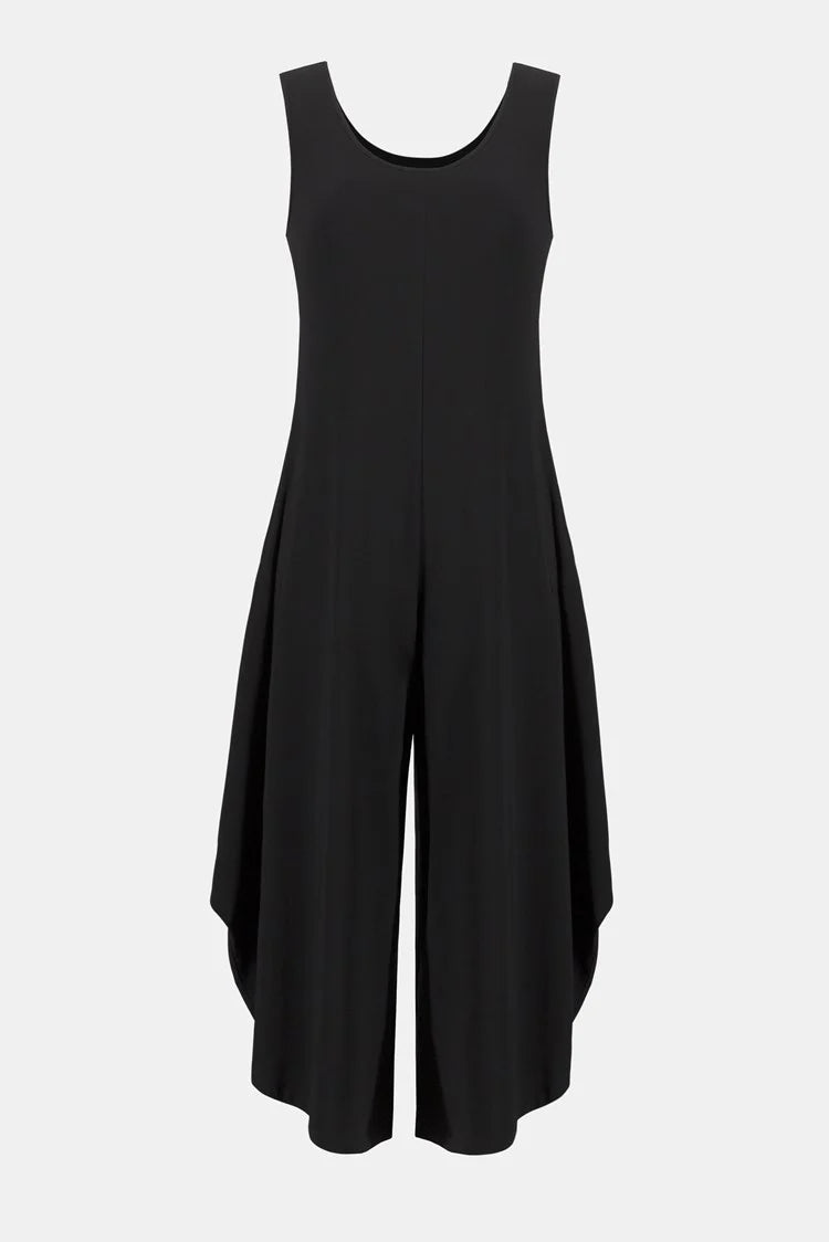 Silky Knit Wide-Leg Sleeveless Jumpsuit 252056 - Joseph Ribkoff