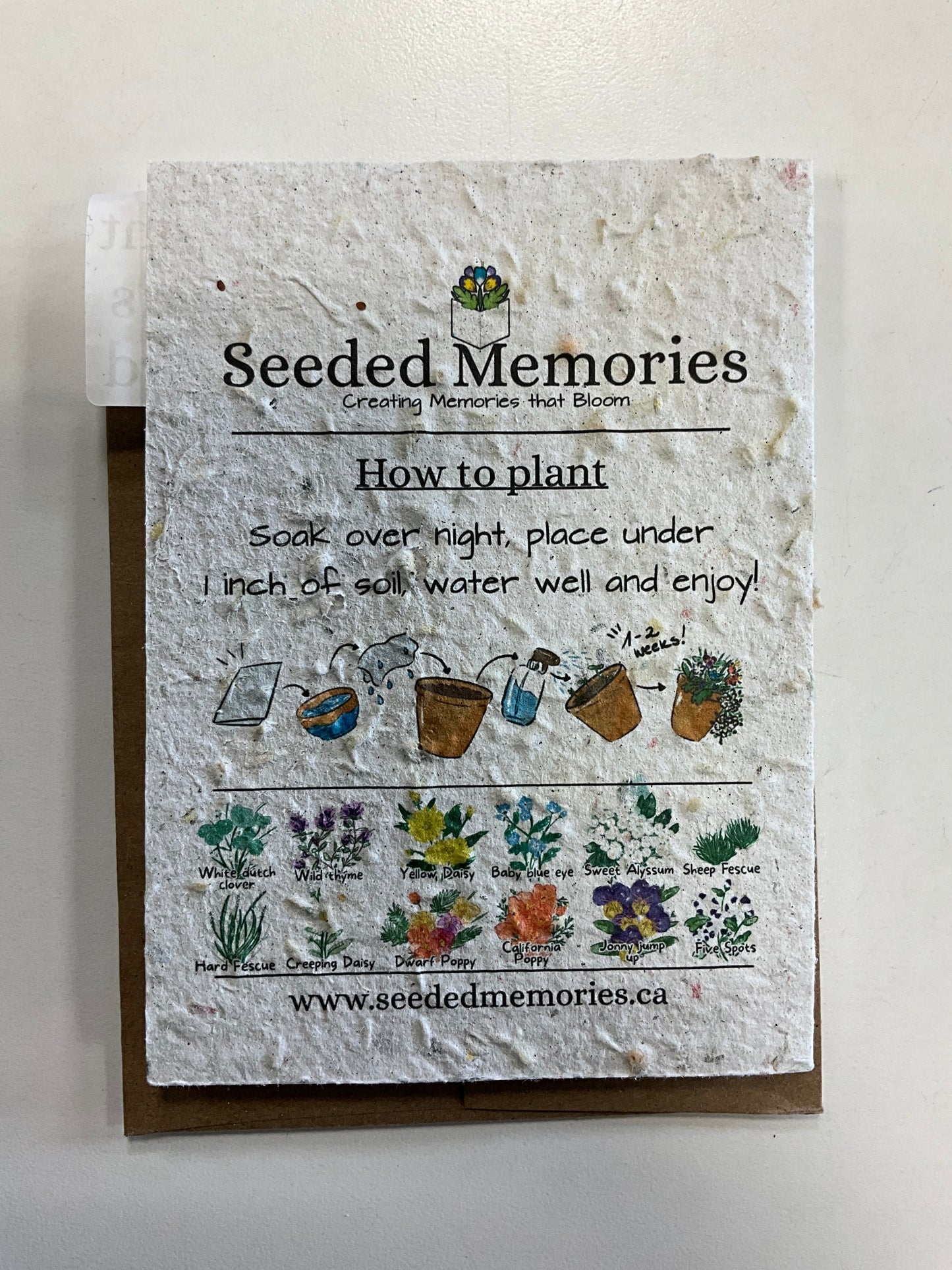 Greeting Card Seeded Memories