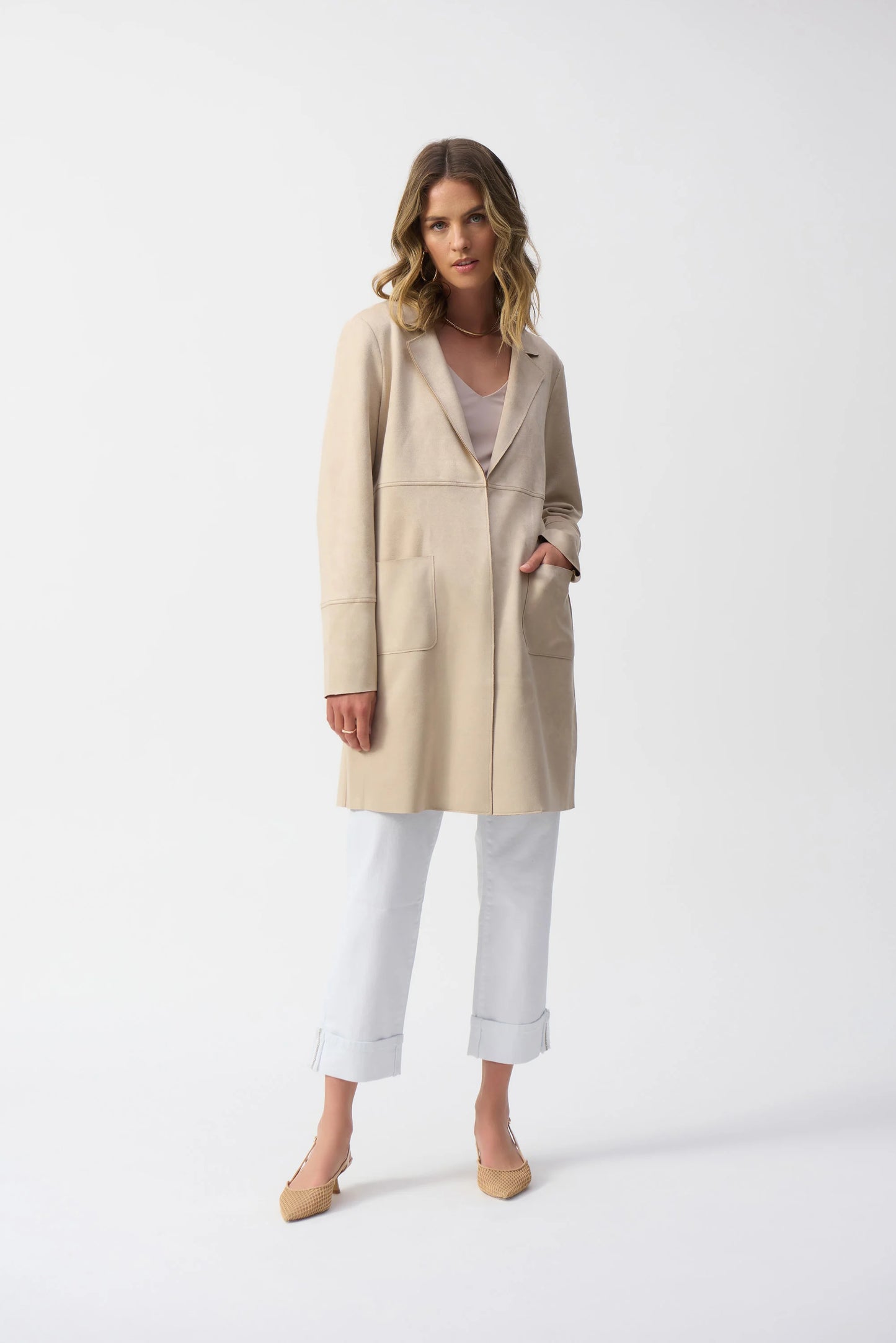 Scuba Suede Straight Jacket 251941 - Joseph Ribkoff