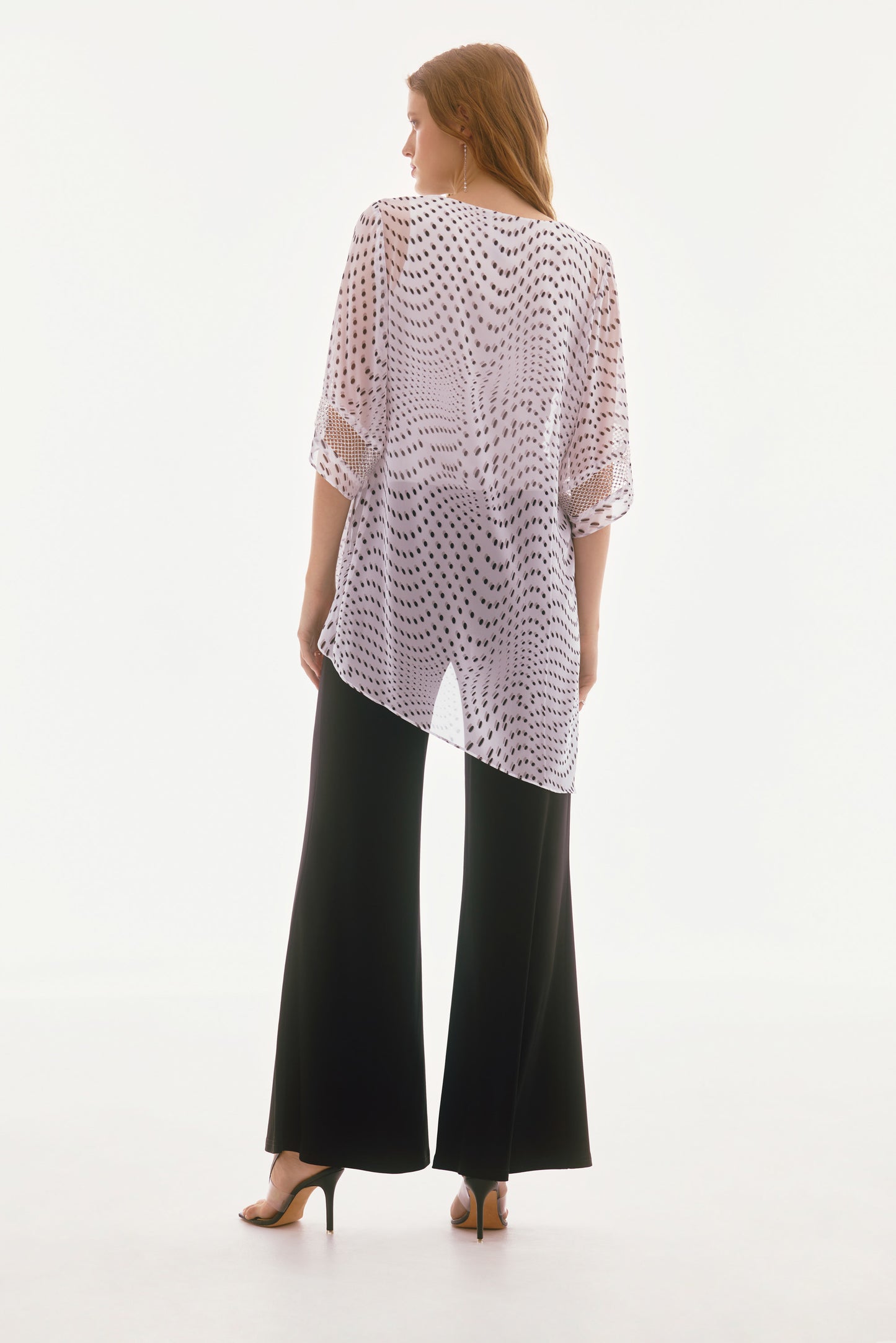Signature | Chiffon Dot Print Layered Top 251774 - Joseph Ribkoff