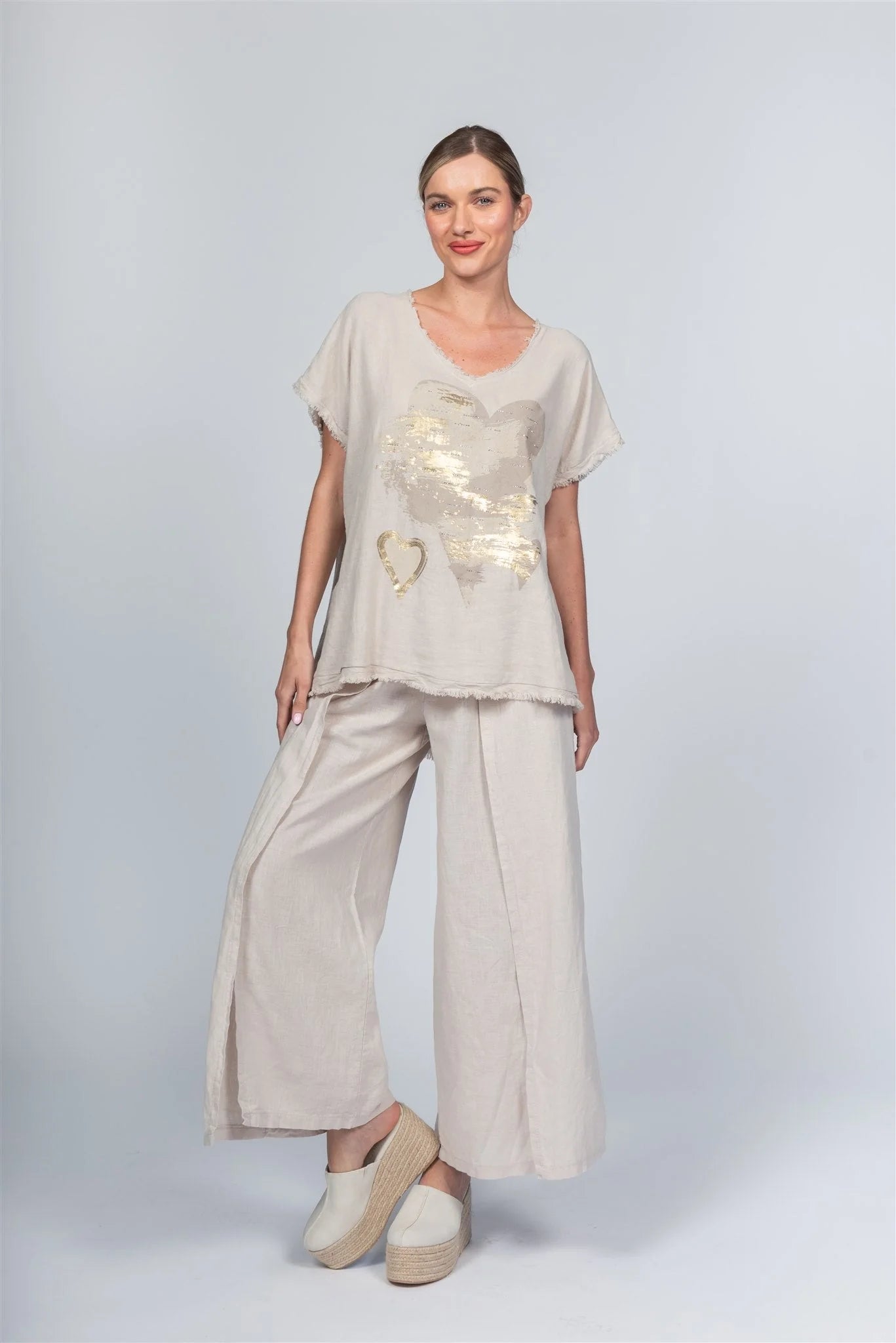 Linen Blend T-shirt MCK2502B/A - Pablo Tricot