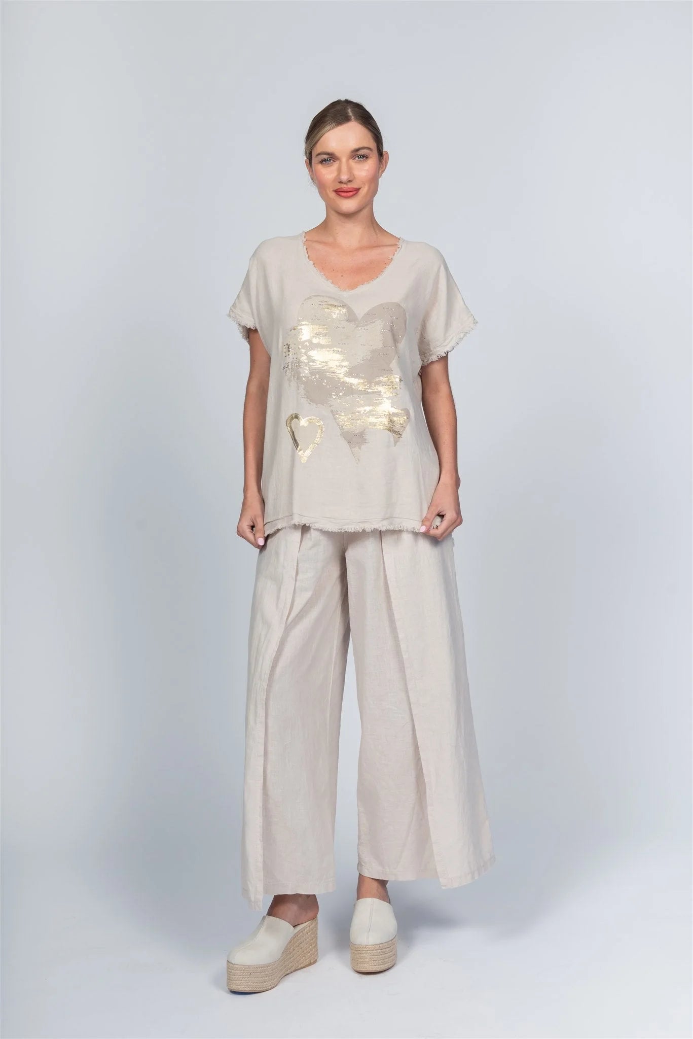 Linen Blend T-shirt MCK2502B/A - Pablo Tricot