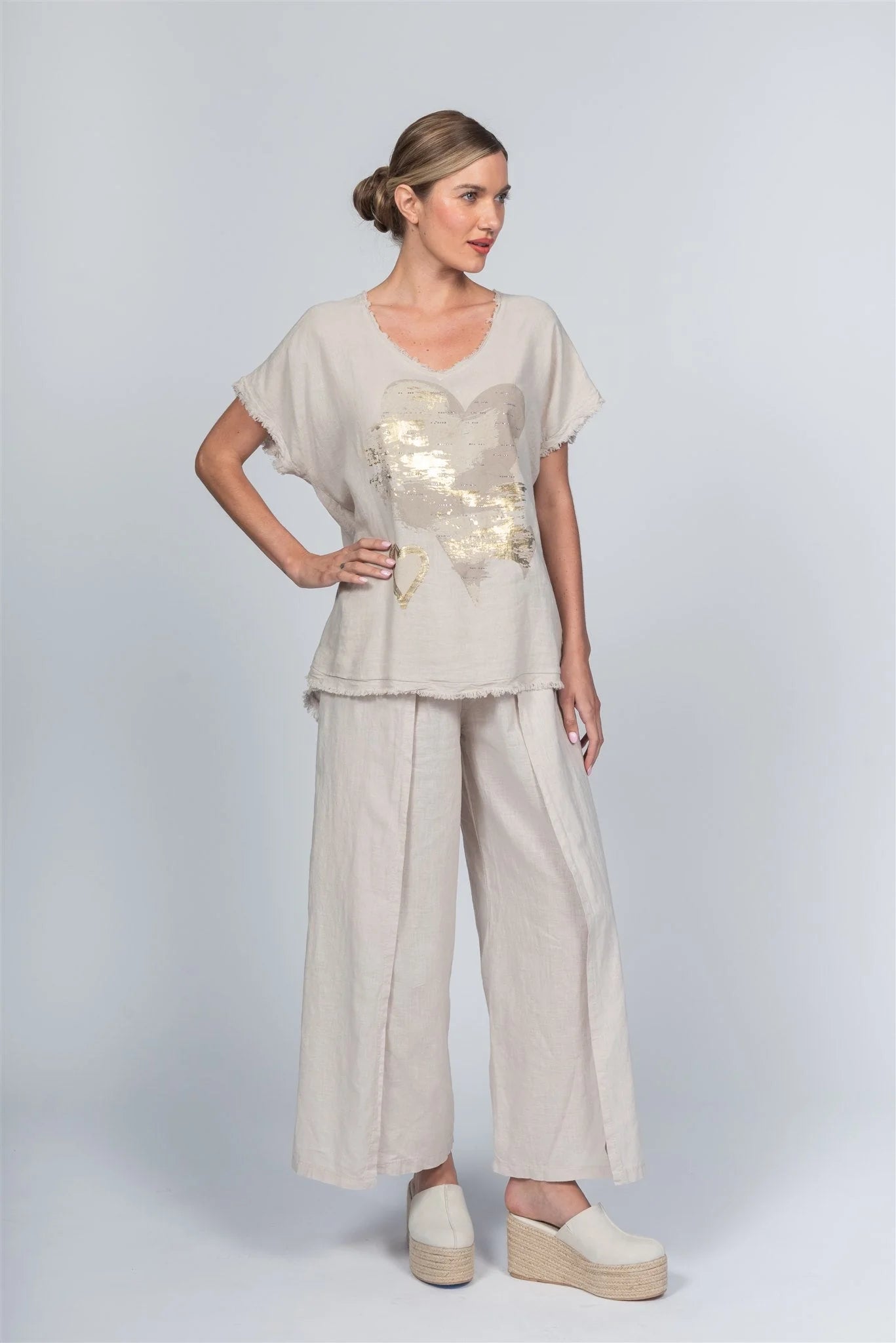 Linen Blend T-shirt MCK2502B/A - Pablo Tricot