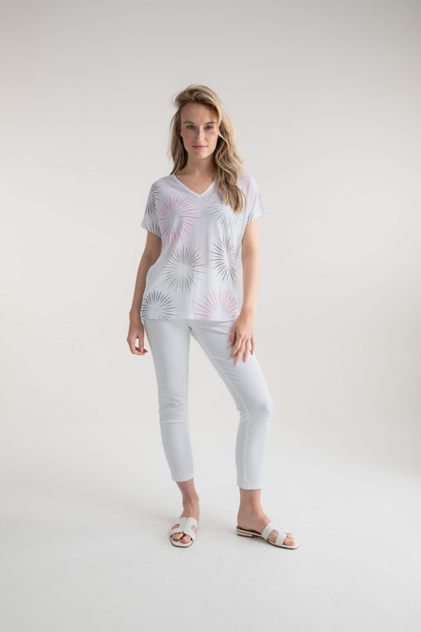Top T-shirt 7848 MARBLE