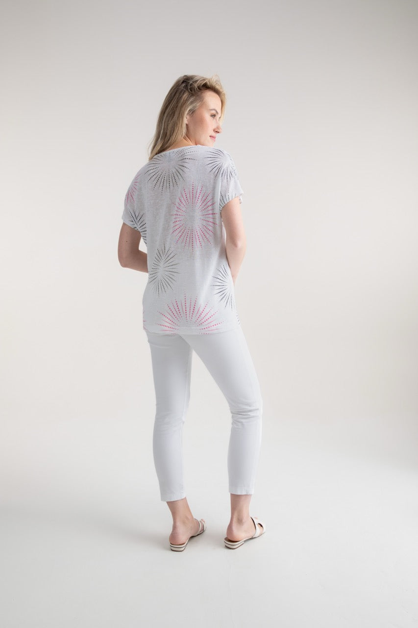 Top T-shirt 7848 MARBLE