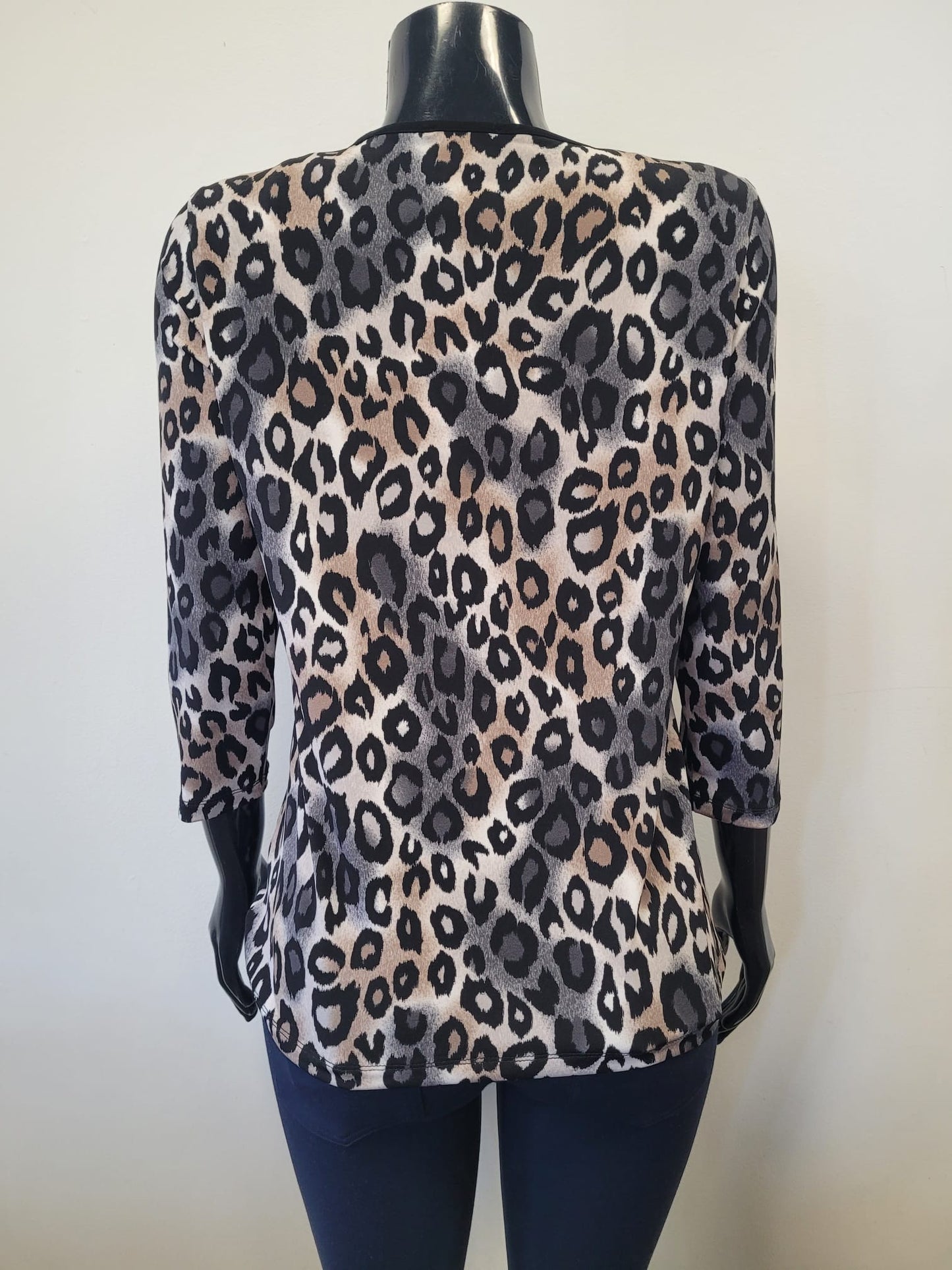 Large Leopard Print Top -8735