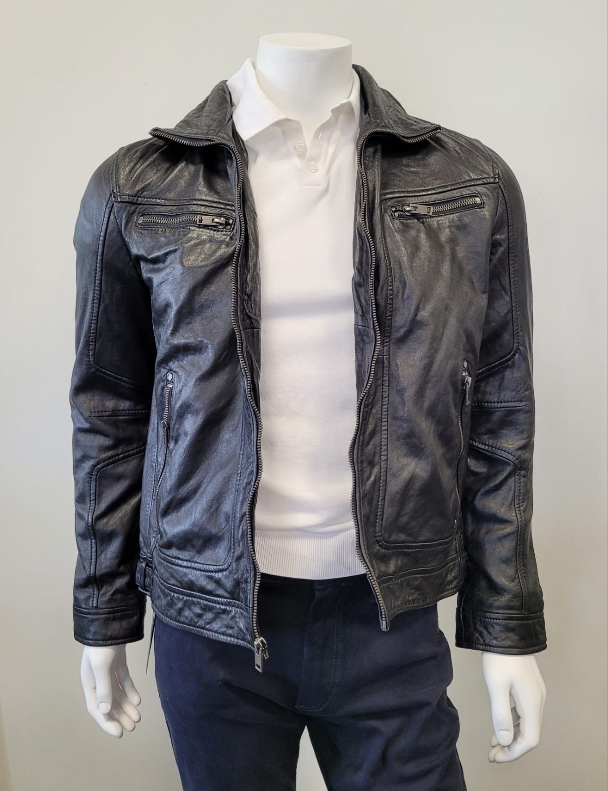 Bain UF Men’s Leather Jacket -Mauritius Leather