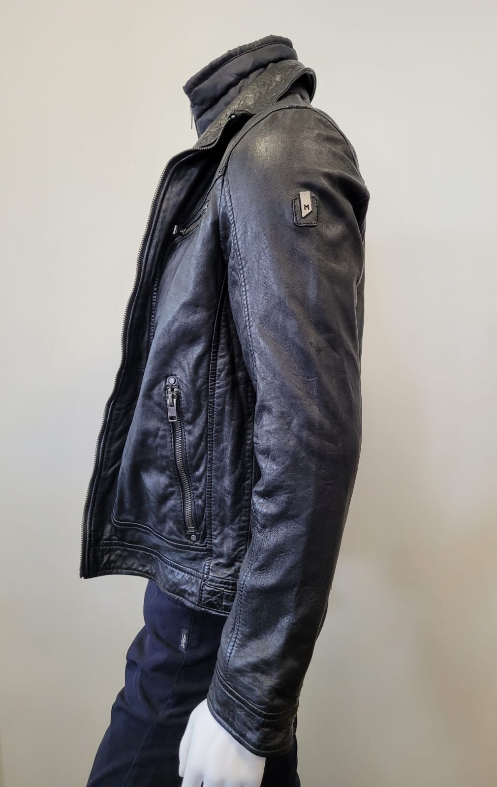 Bain UF Men’s Leather Jacket -Mauritius Leather