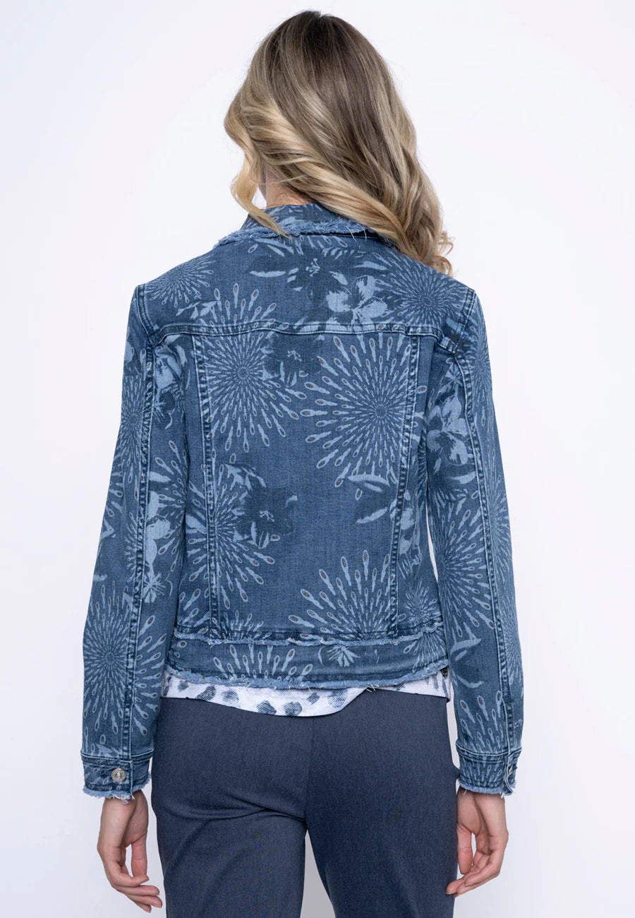Printed Denim Jacket G6422GX - PICADILLY