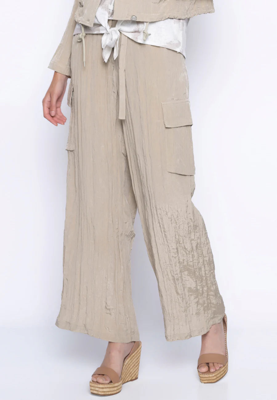 Wide-Leg Cargo Pants GM027 - PICADILLY