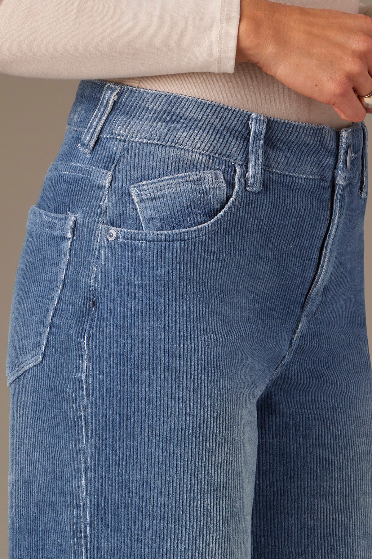 SAM HIGH RISE WIDE LEG PETITE JEANS - wit and wisdom