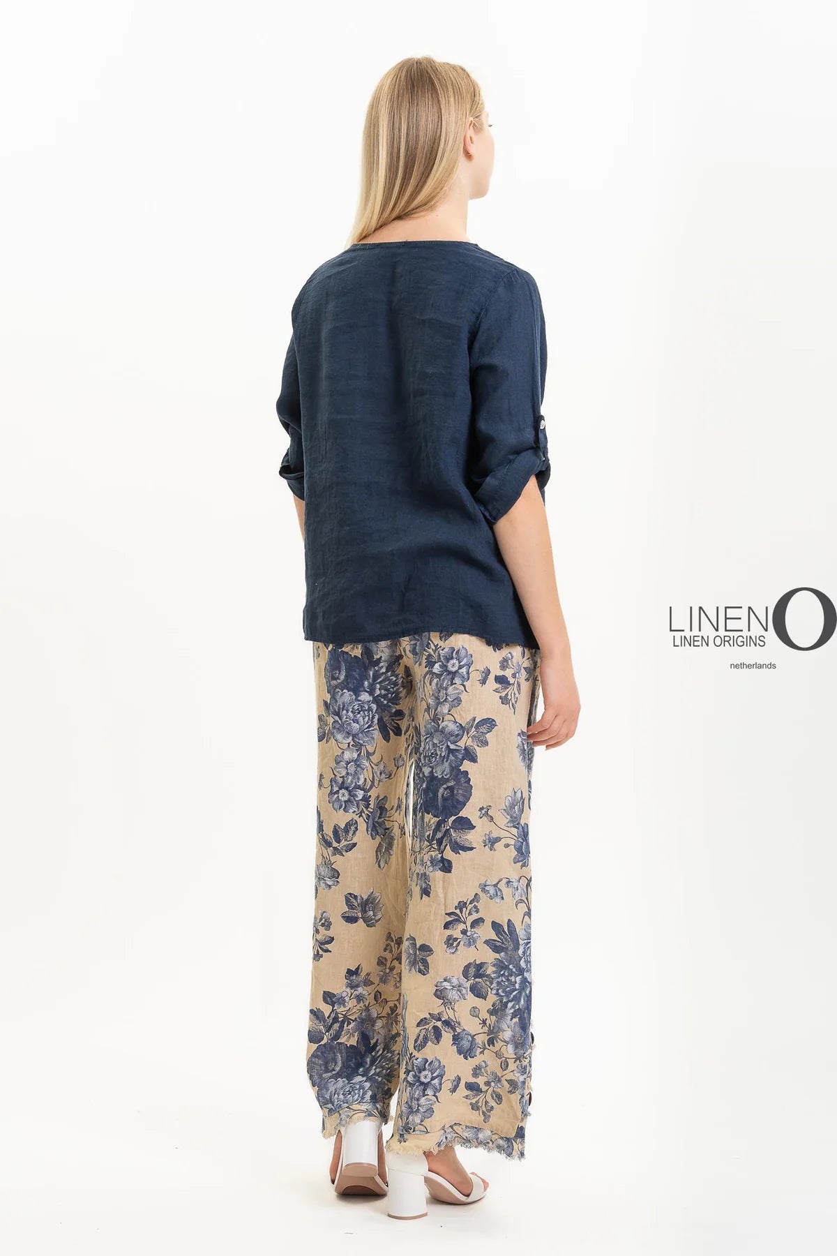 French Linen Blouse TP1519-75 Notte - LINEN O