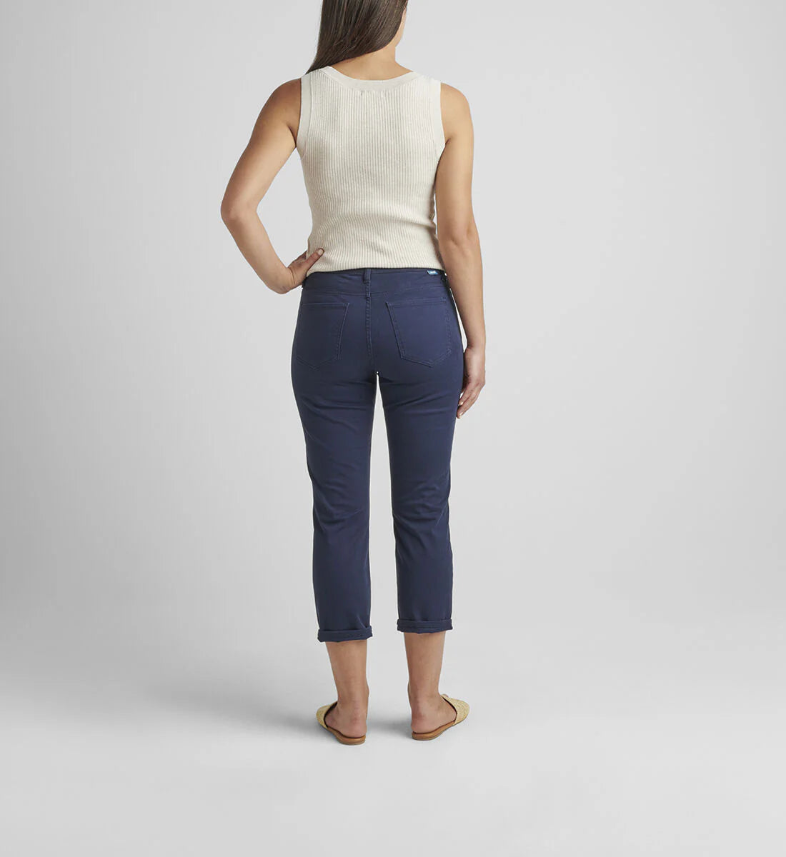 Cecilia Mid Rise Capri Navy- JAG