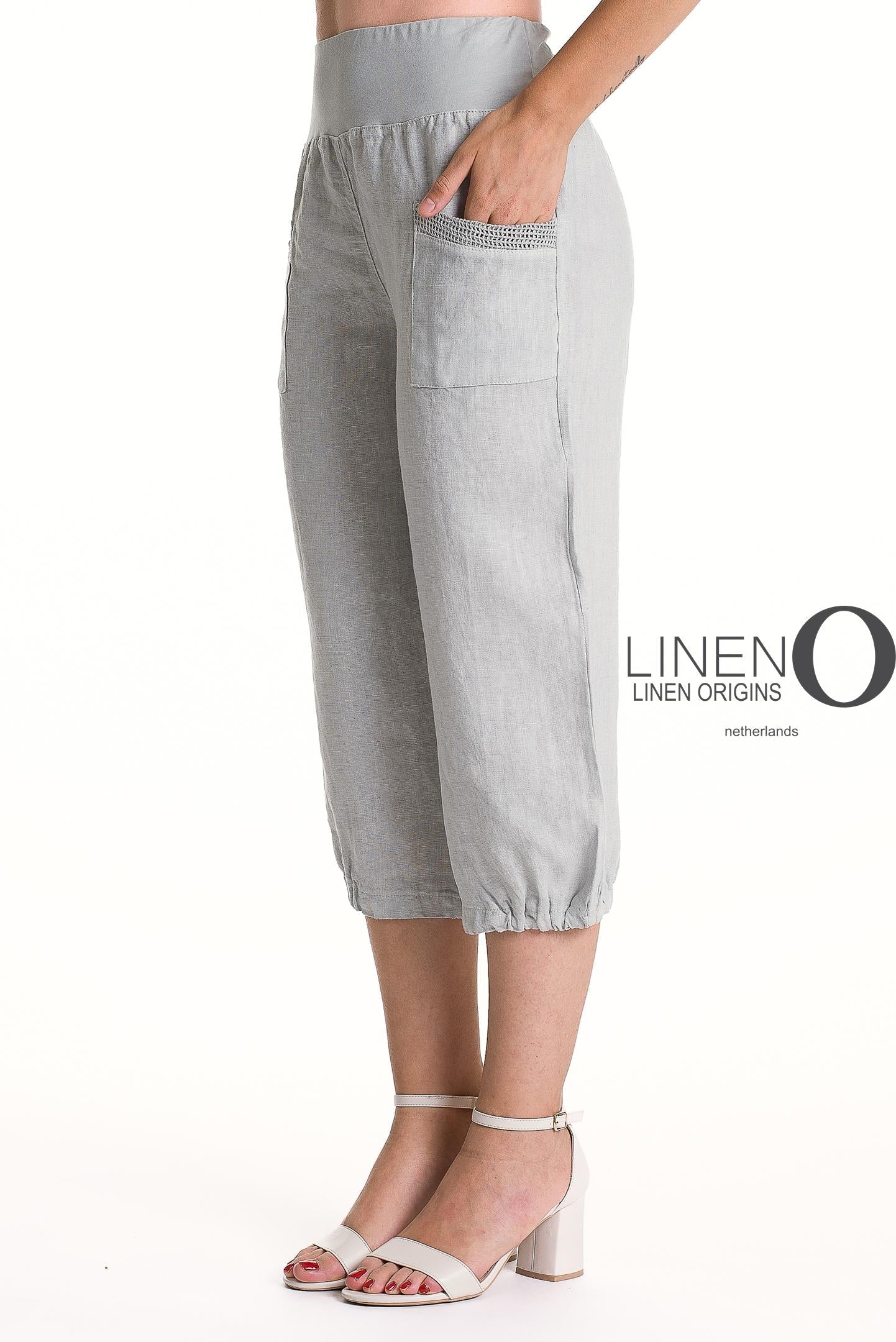 French Linen Capri PT878-152 Grigio Chiaro - LINEN O – Posies