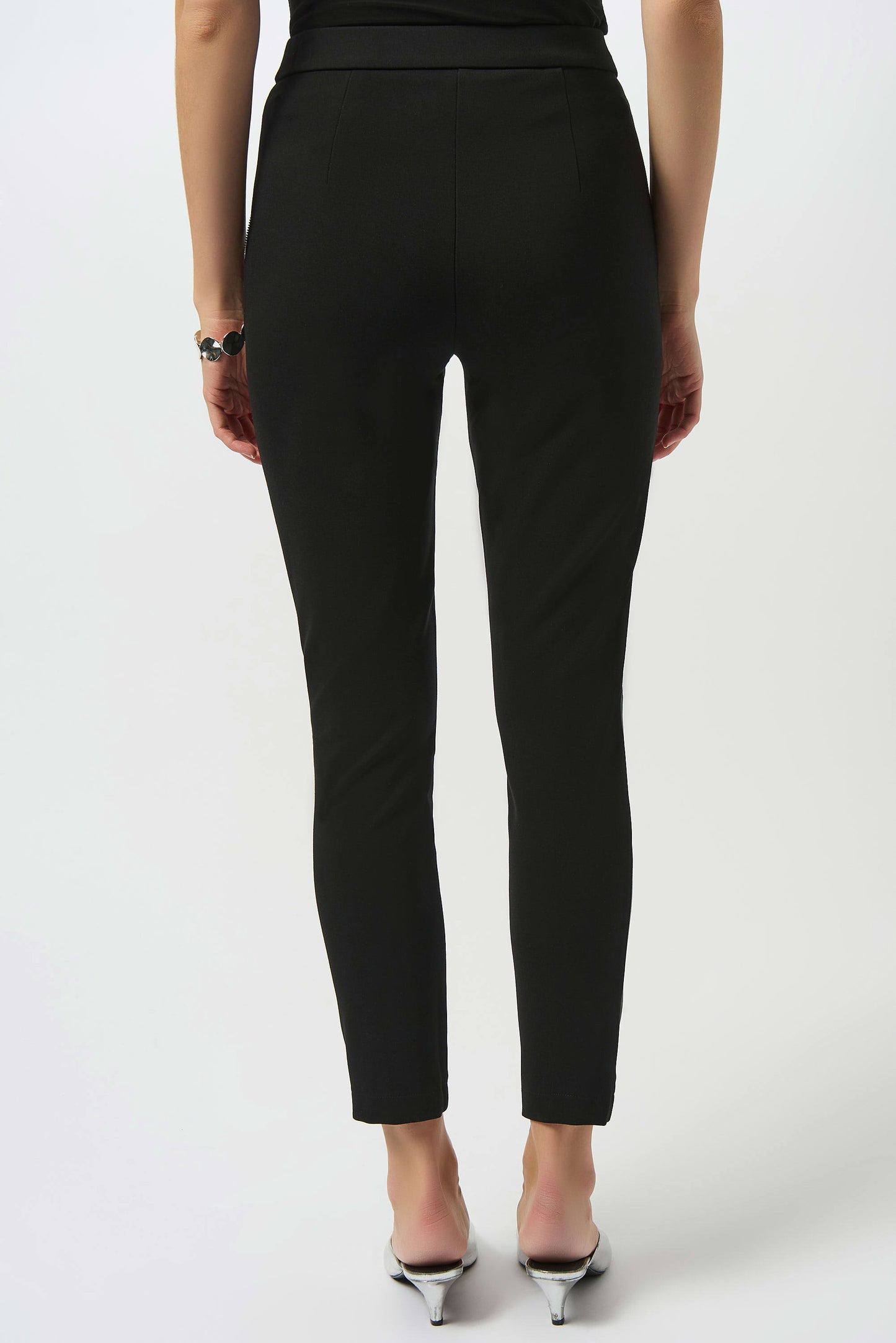 Heavy Knit and Leatherette Pull-On Legging 253078 - Joseph Ribkoff