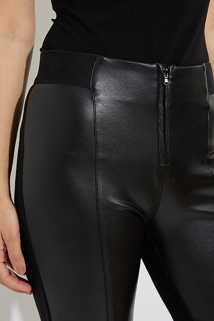 Leatherette Pants Style 224311 - BLACK Joseph Ribkoff