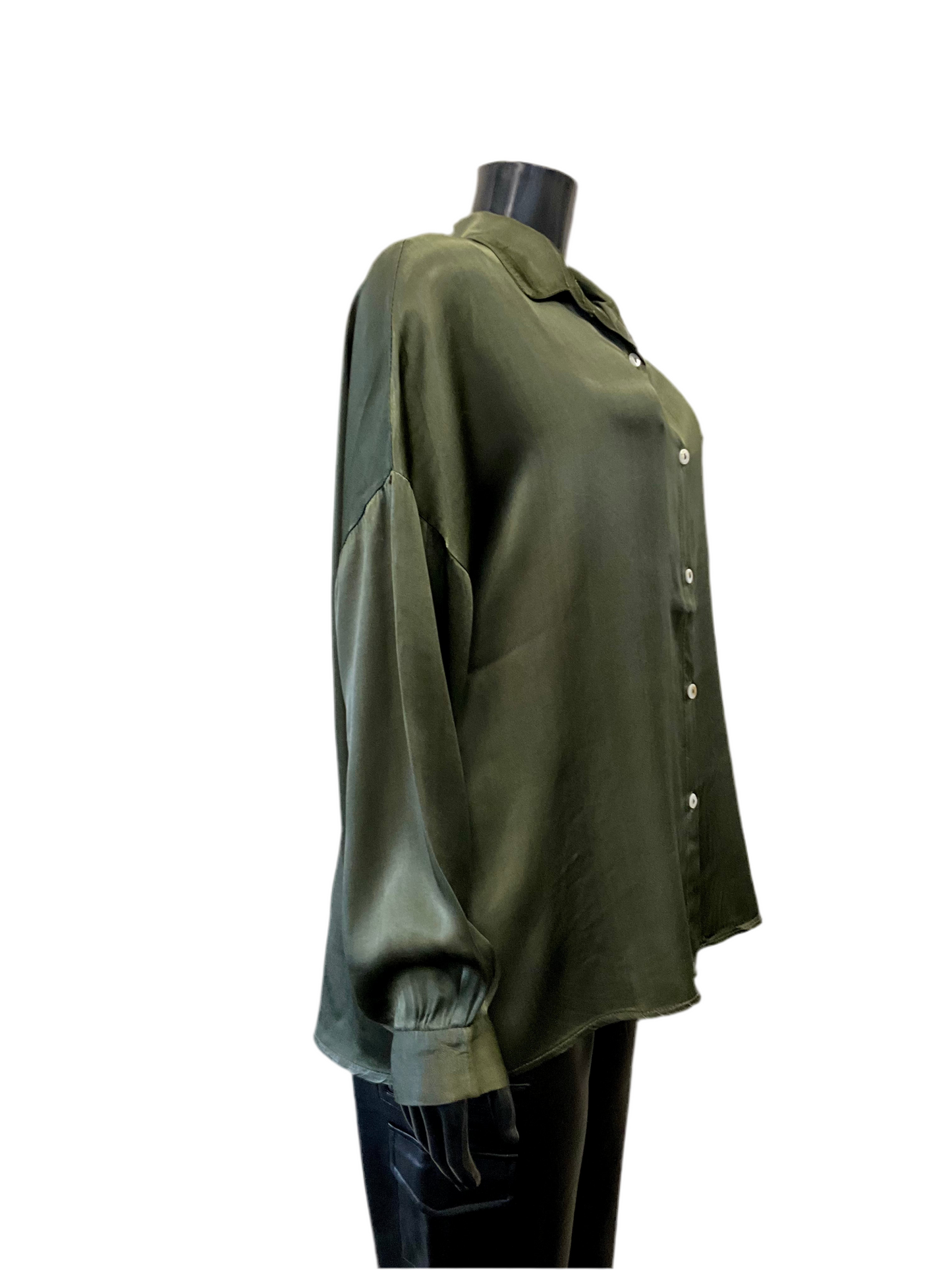 Button Shirt Olive - Eternelle