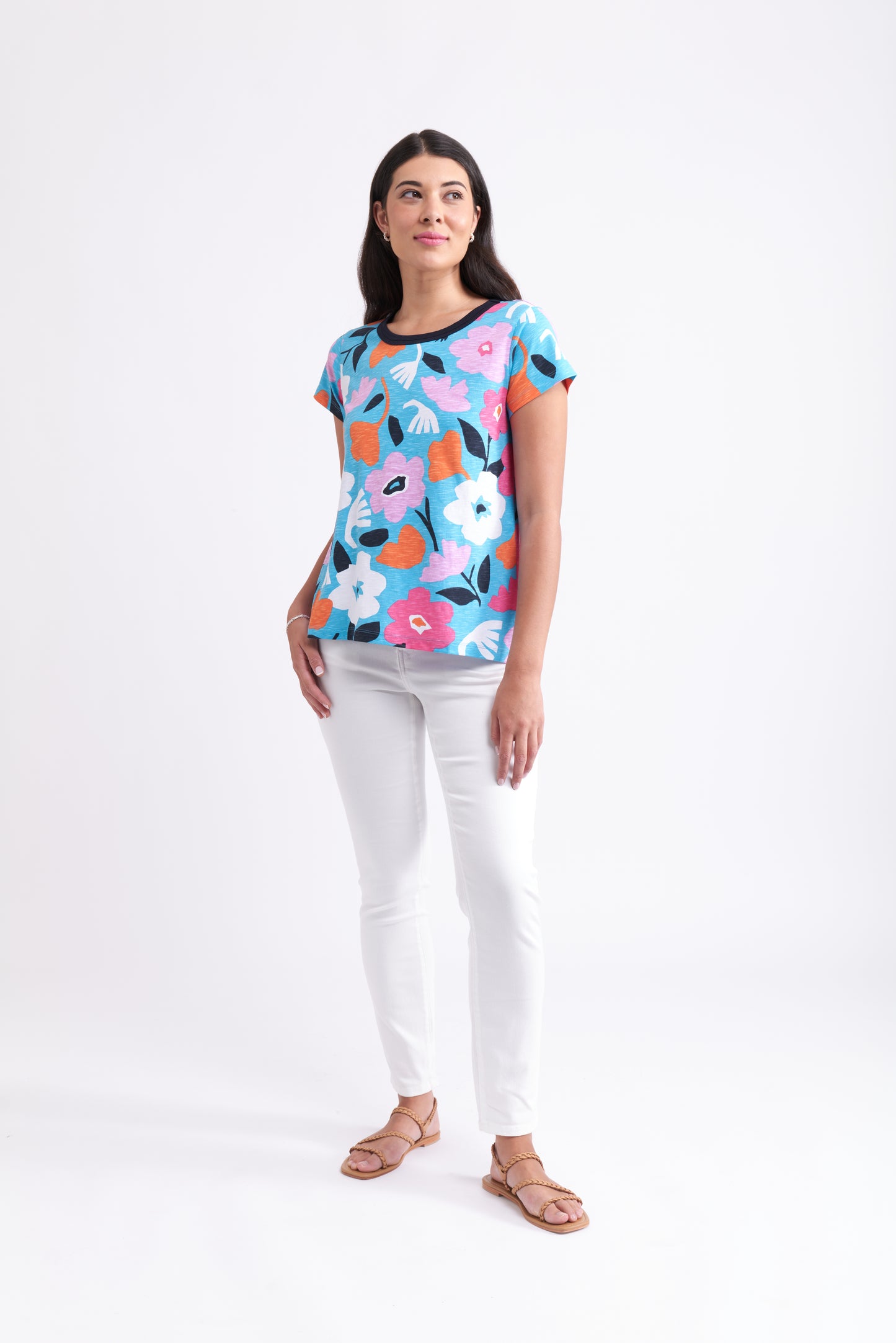 Double Up Tee FO7495 Bold Bloom -FOIL