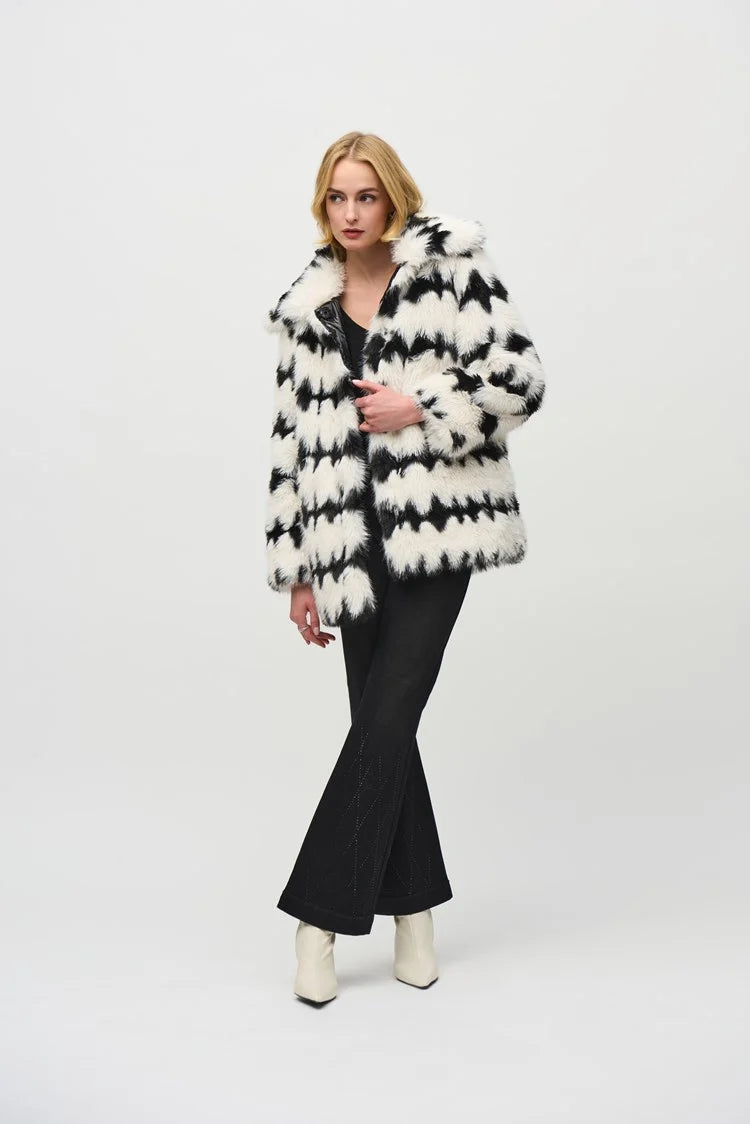 Reversible Faux Fur Coat 244900 Joseph Ribkoff